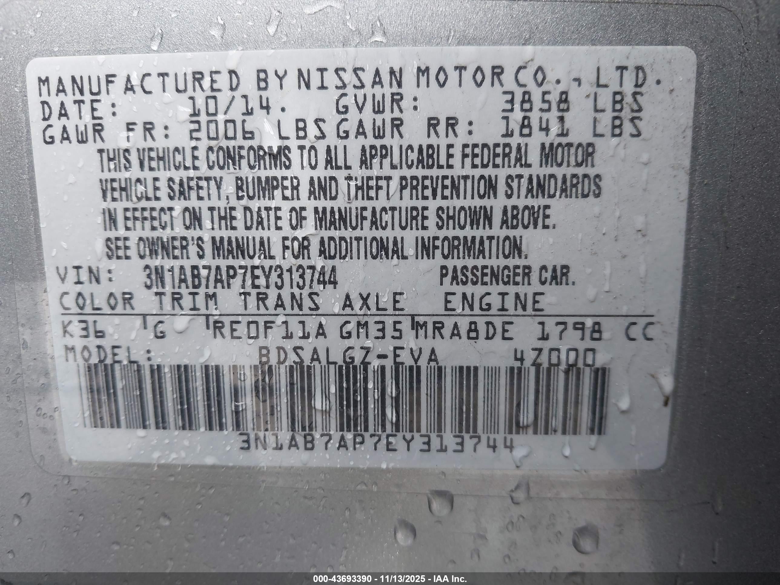 NISSAN SENTRA image 9