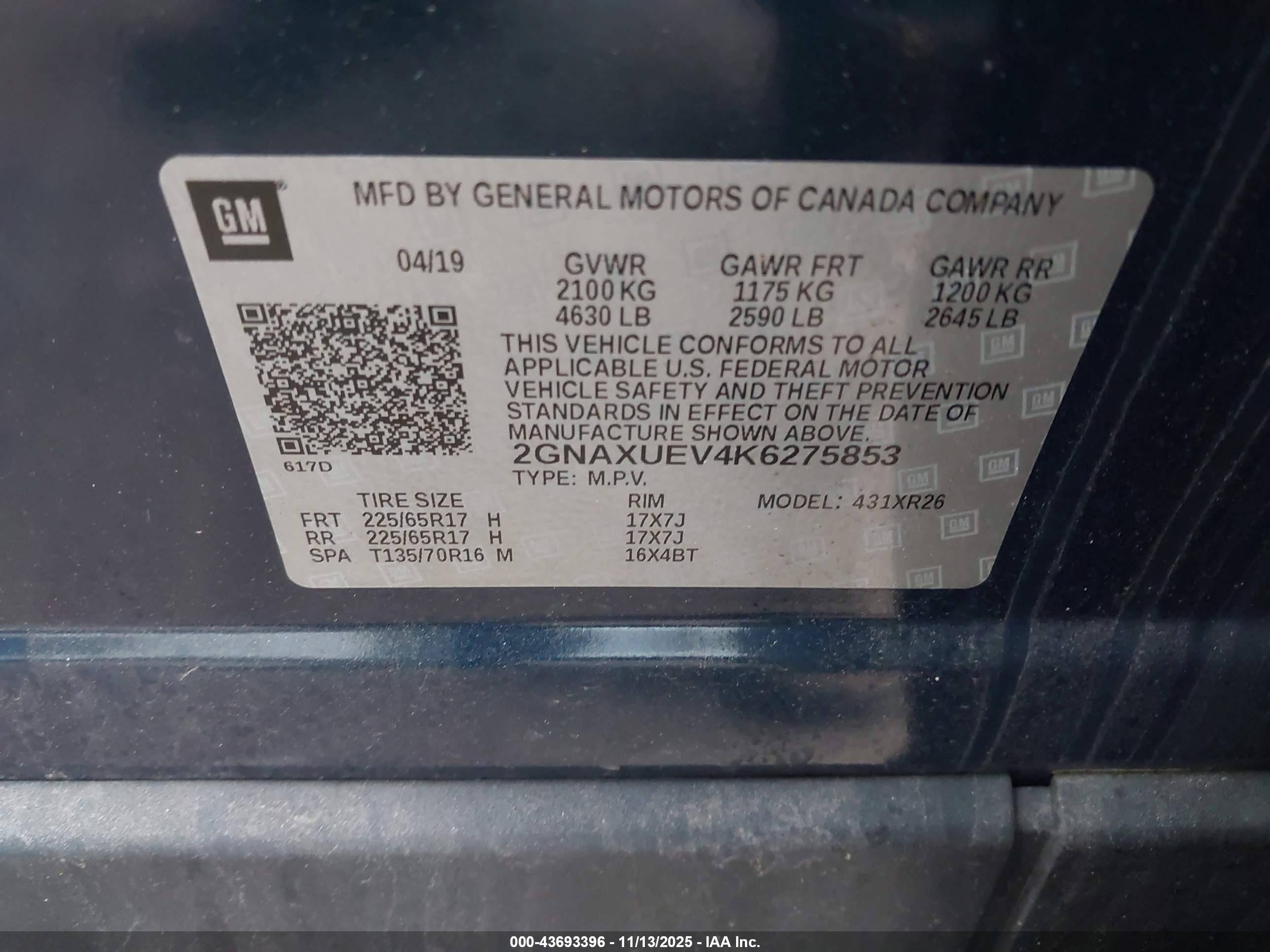 CHEVROLET EQUINOX image 9