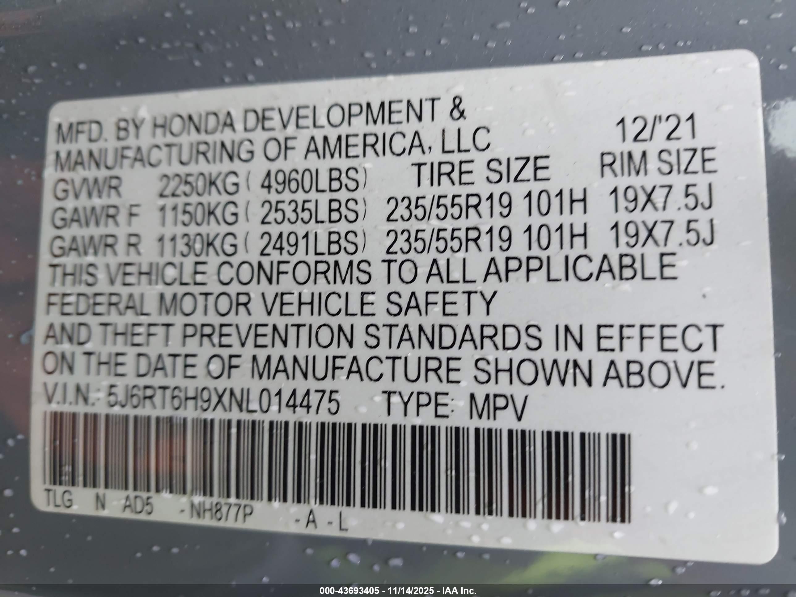 HONDA CR-V image 9