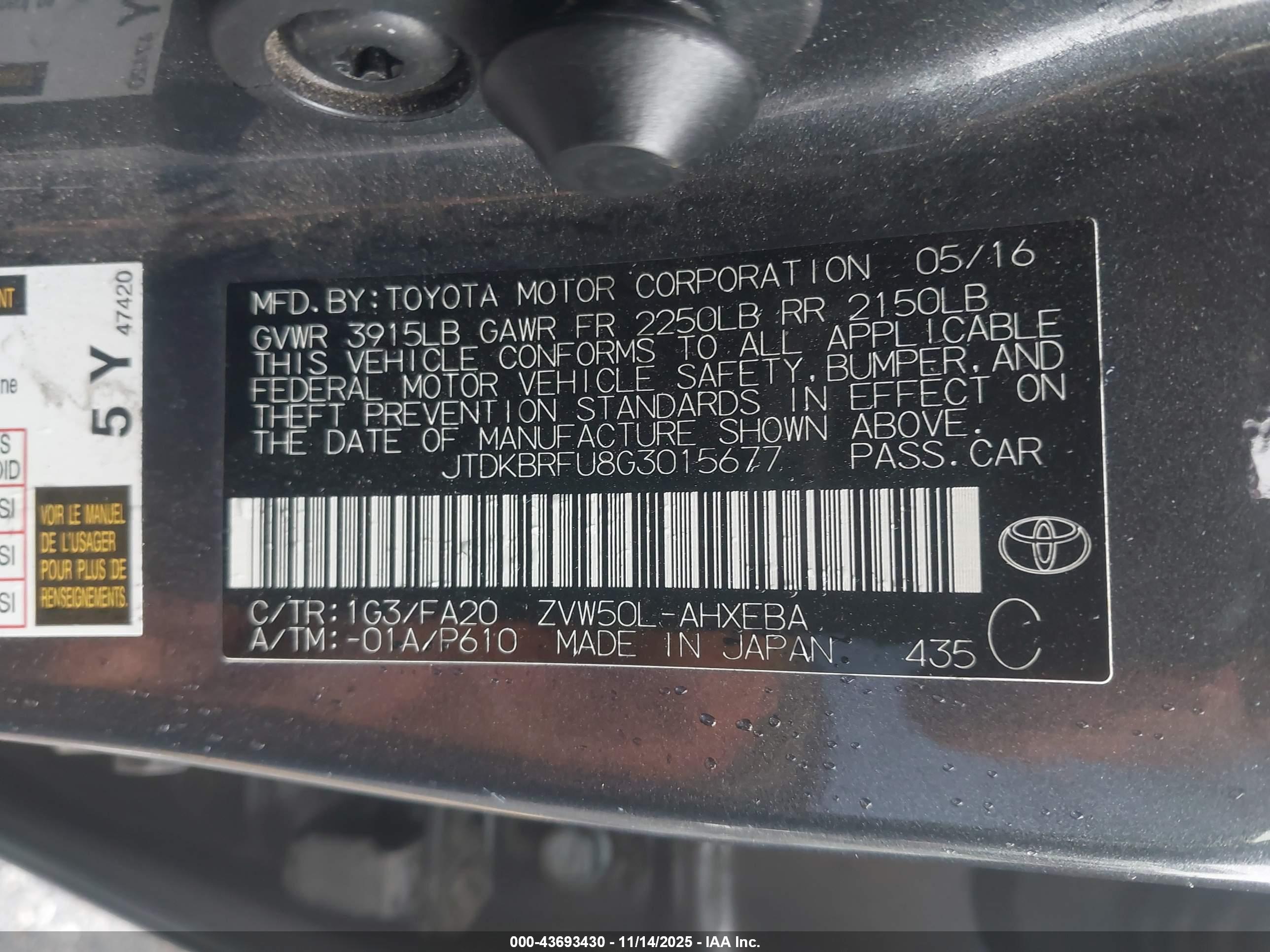 TOYOTA PRIUS image 9