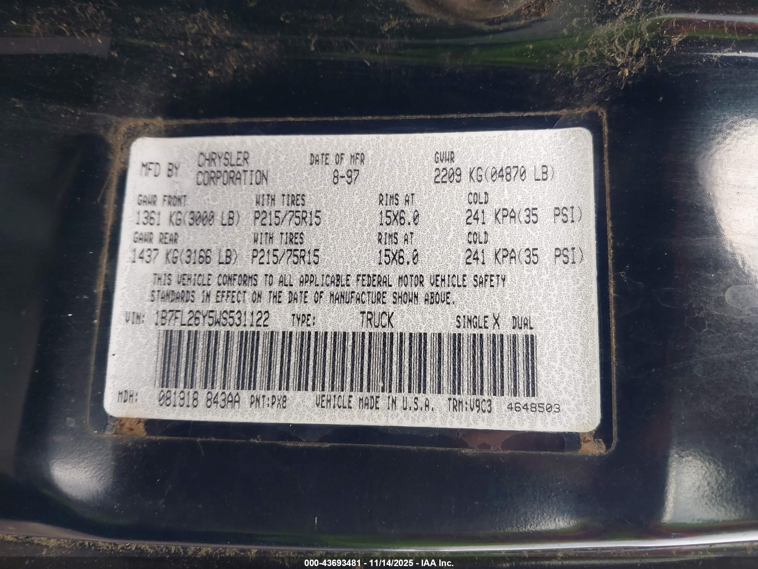 DODGE DAKOTA image 9