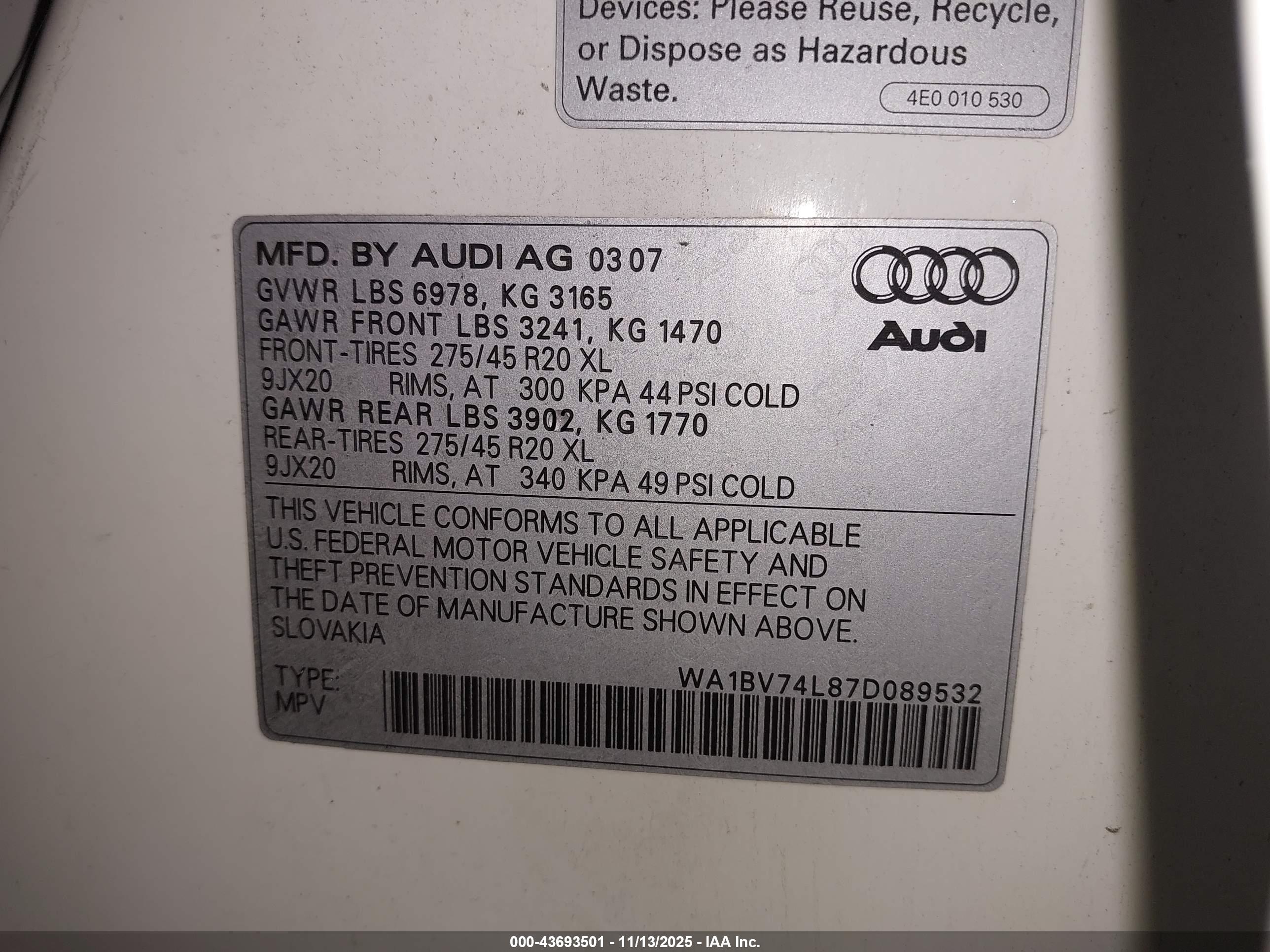 AUDI Q7 image 9