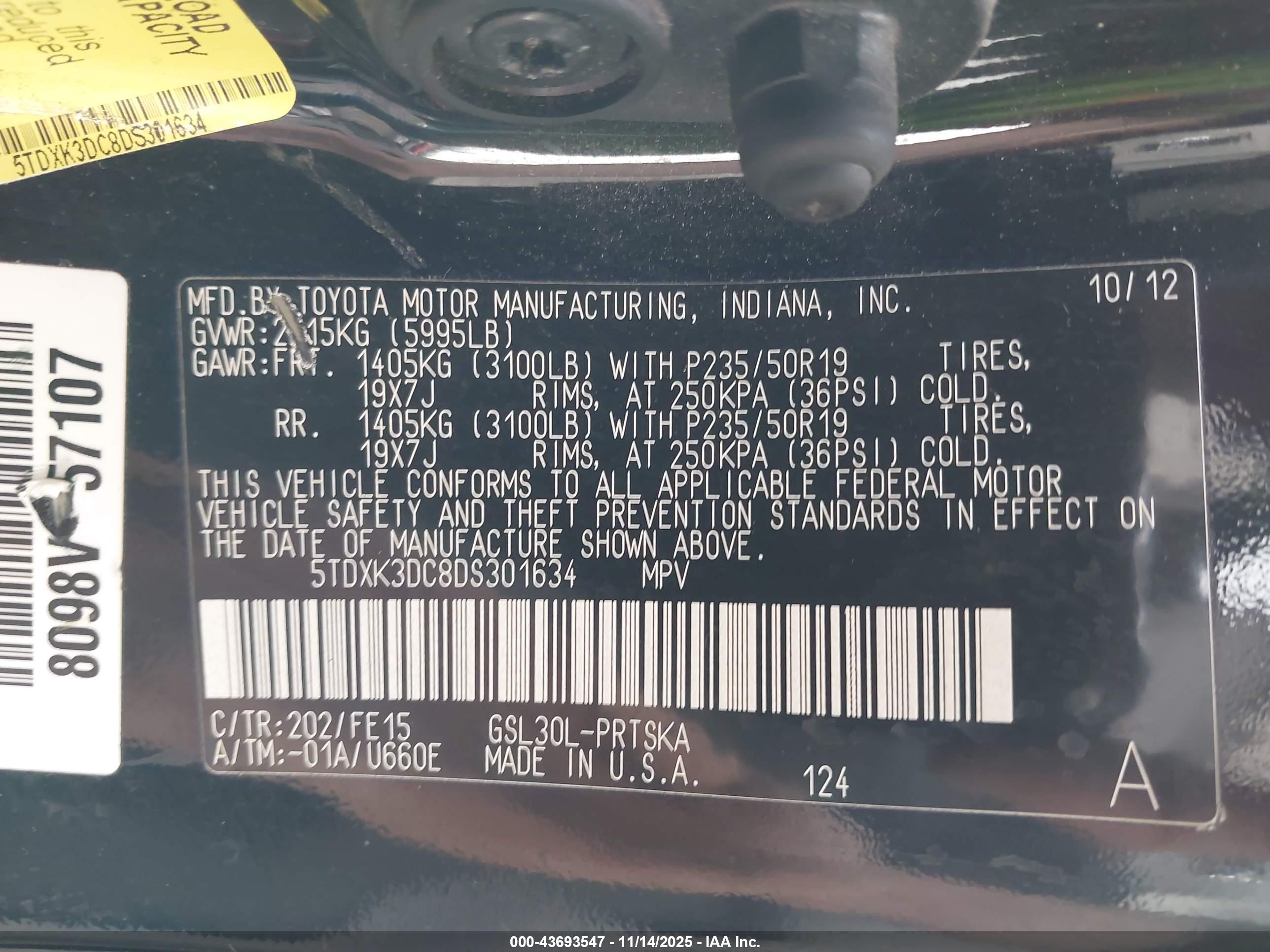 TOYOTA SIENNA image 9