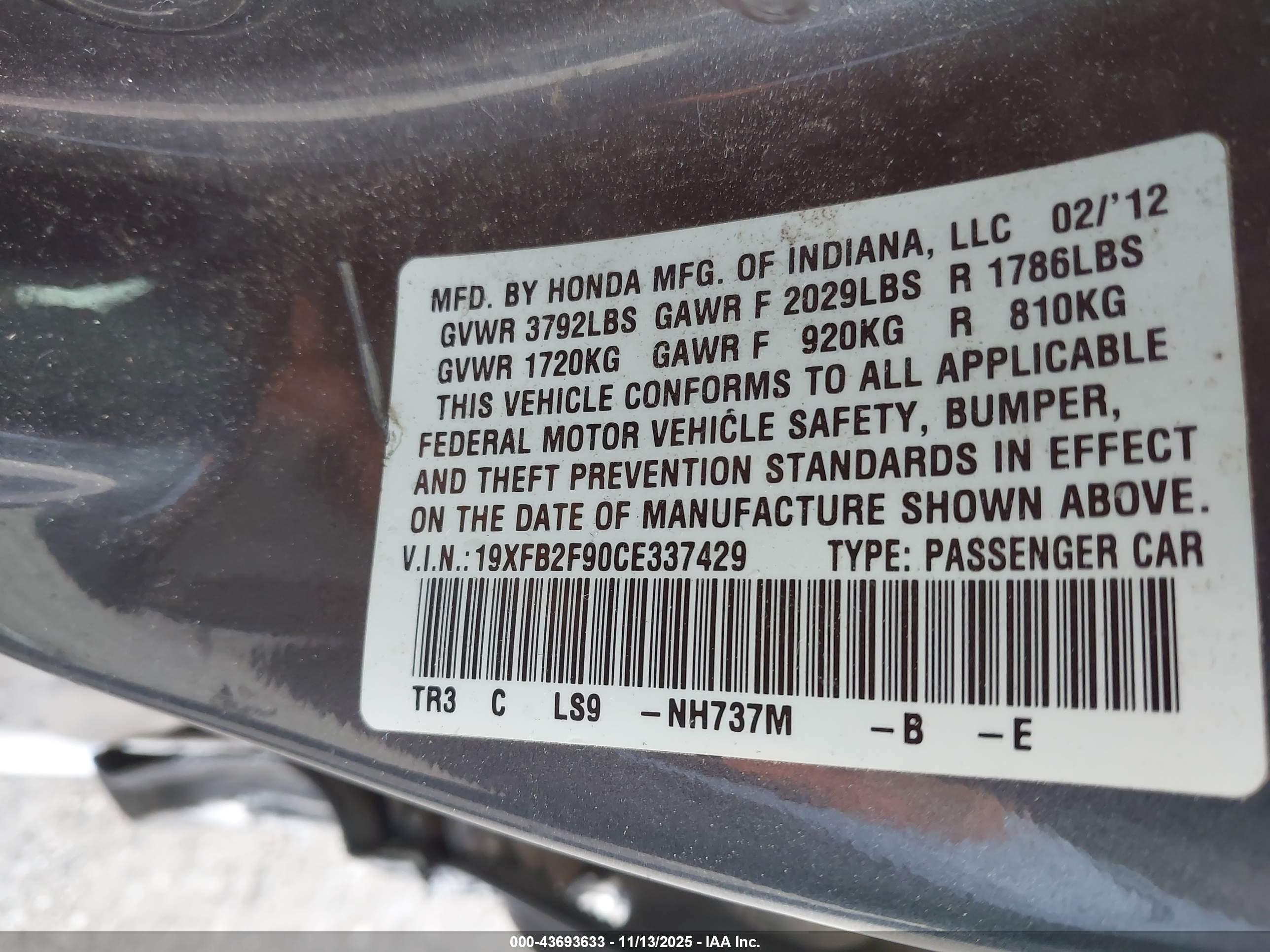 HONDA CIVIC image 9
