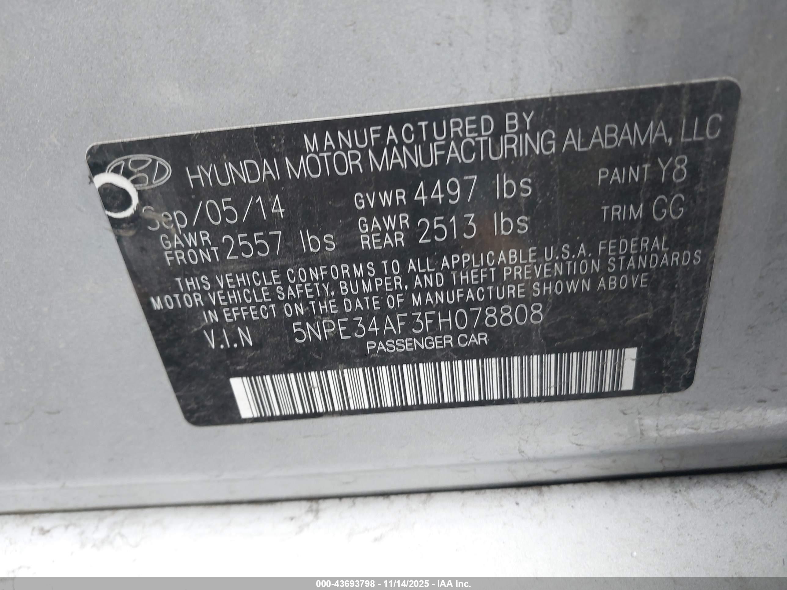 HYUNDAI SONATA image 9