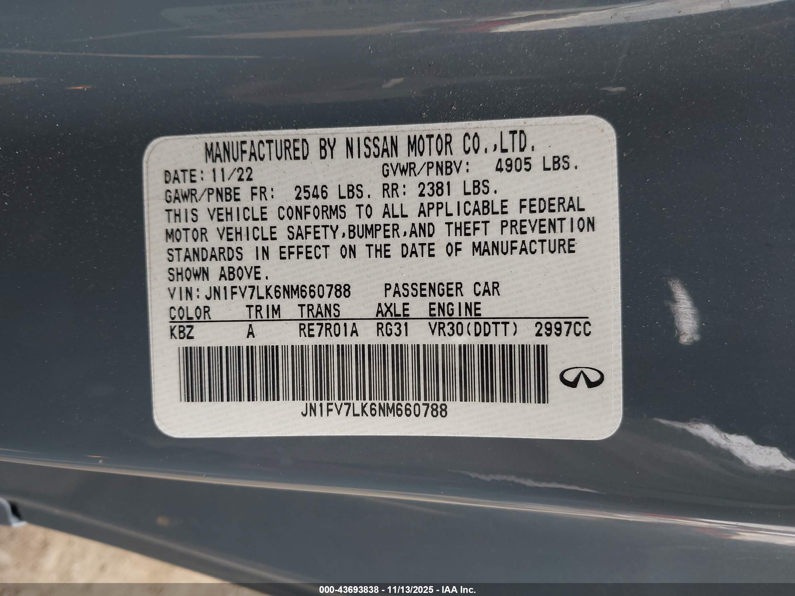 INFINITI Q60 image 9
