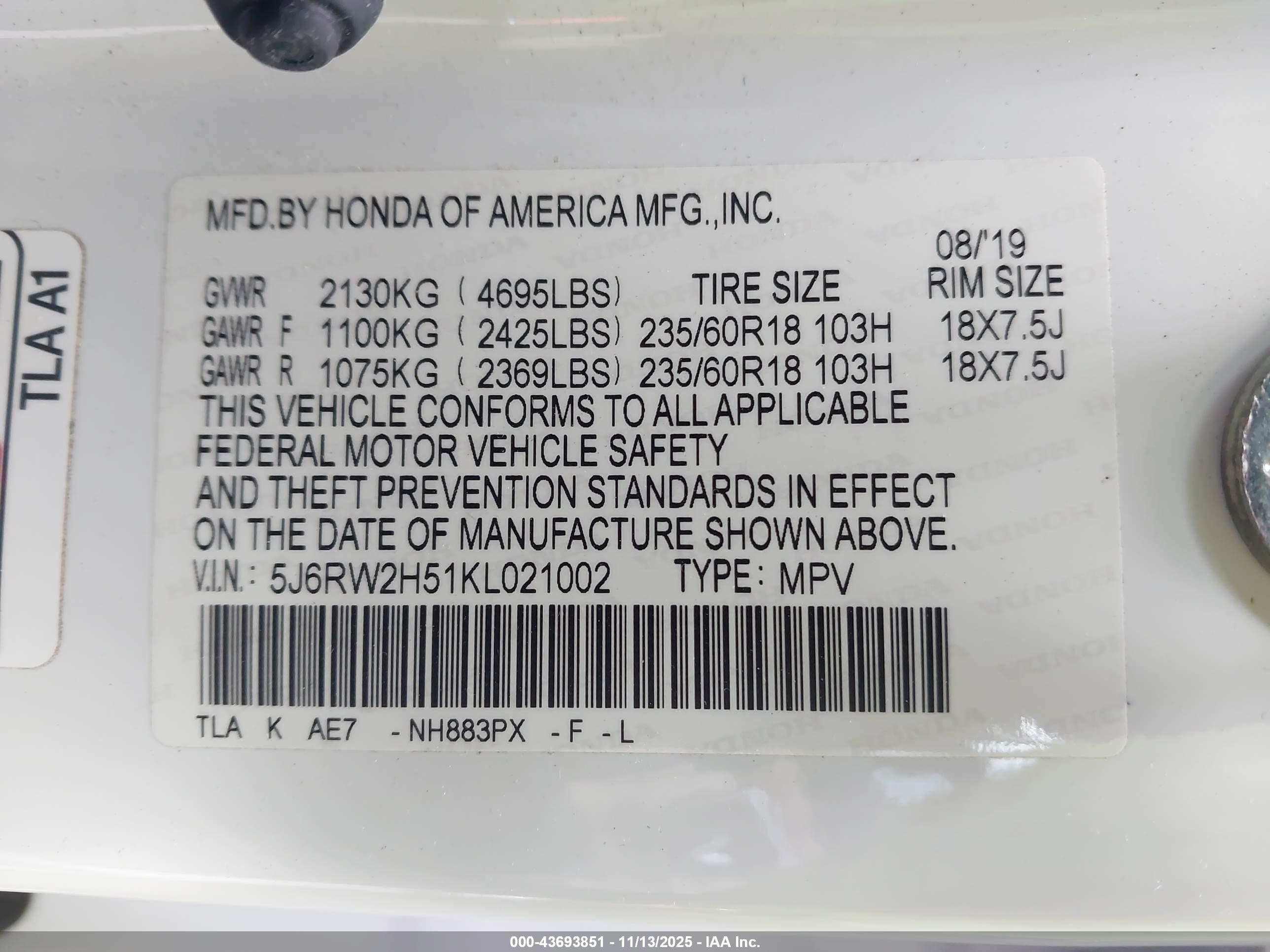 HONDA CR-V image 9