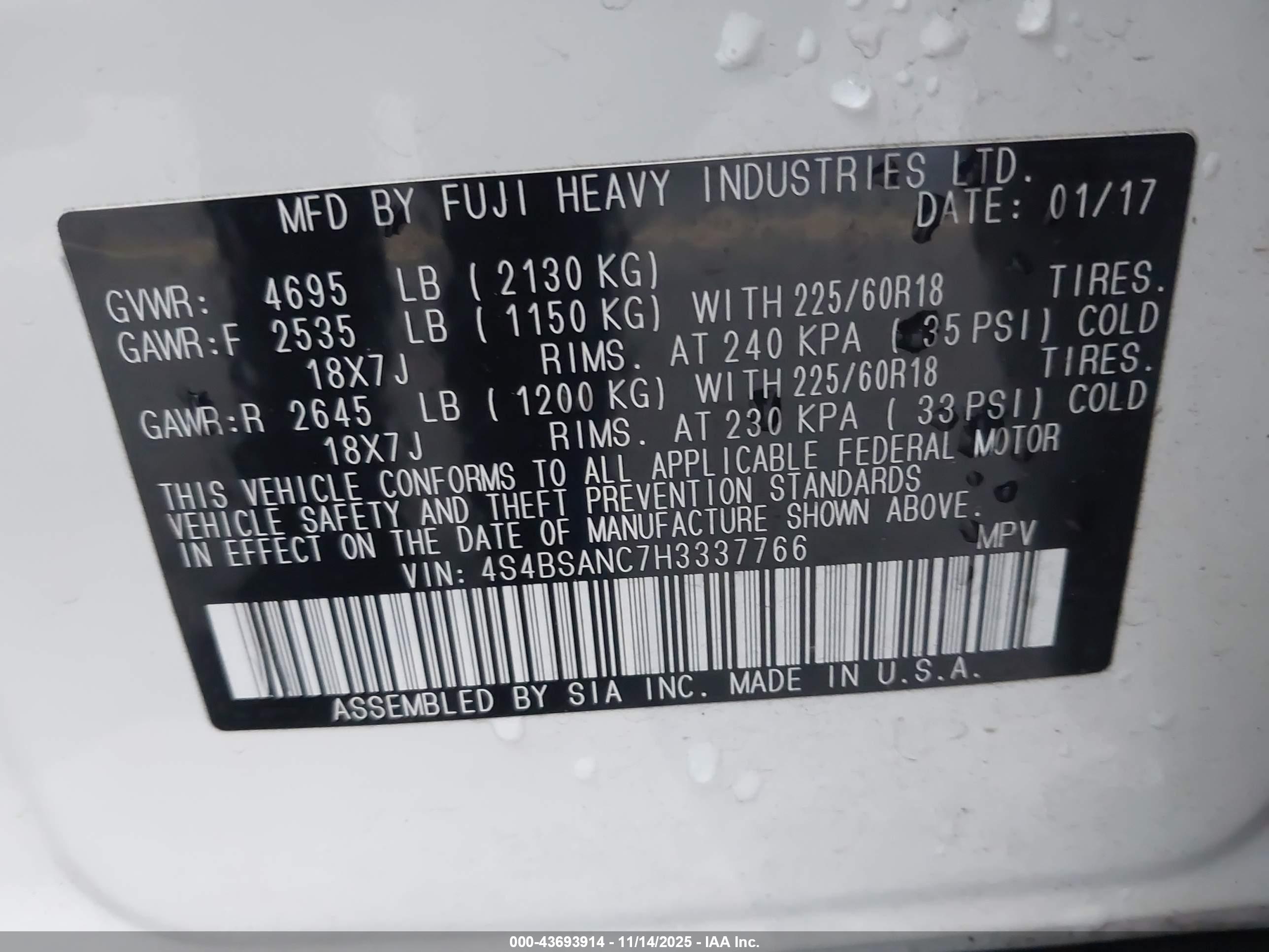 SUBARU OUTBACK image 9