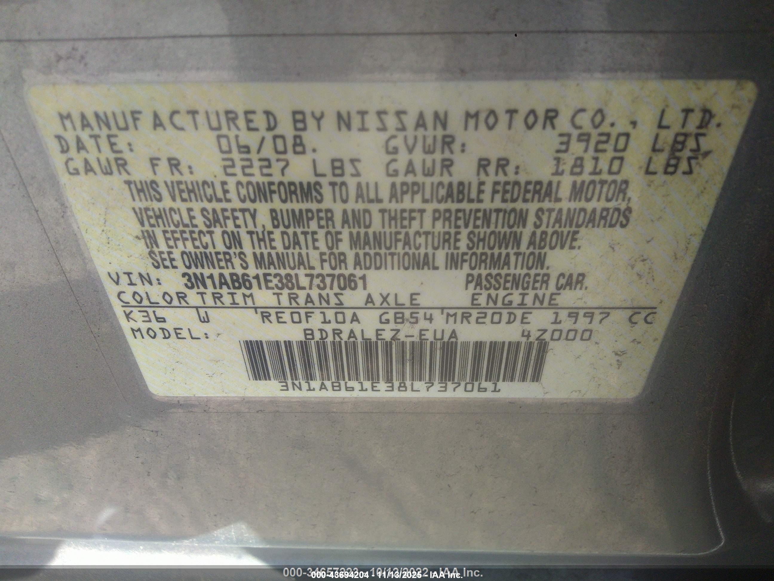 NISSAN SENTRA image 9