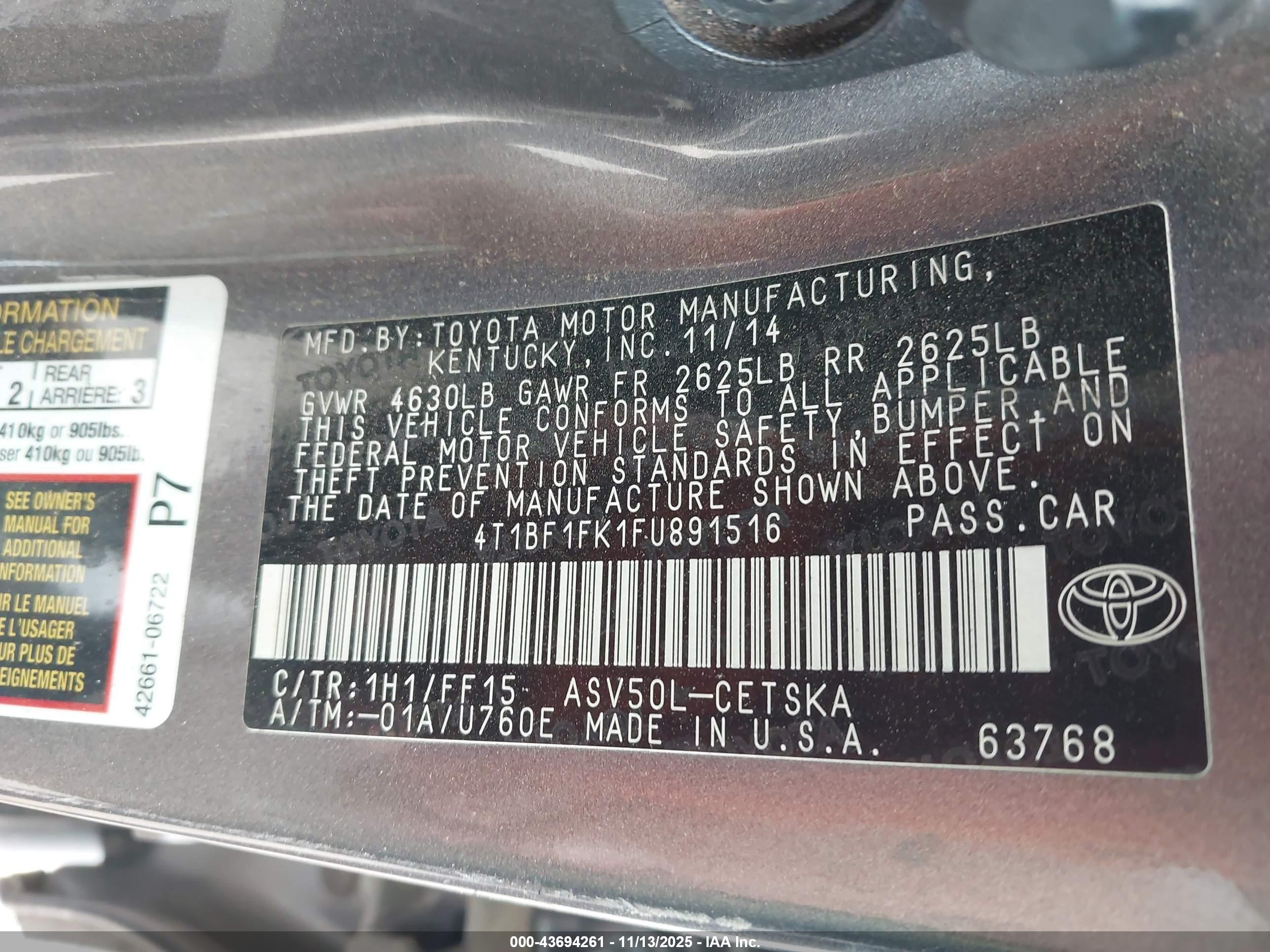 TOYOTA CAMRY image 9
