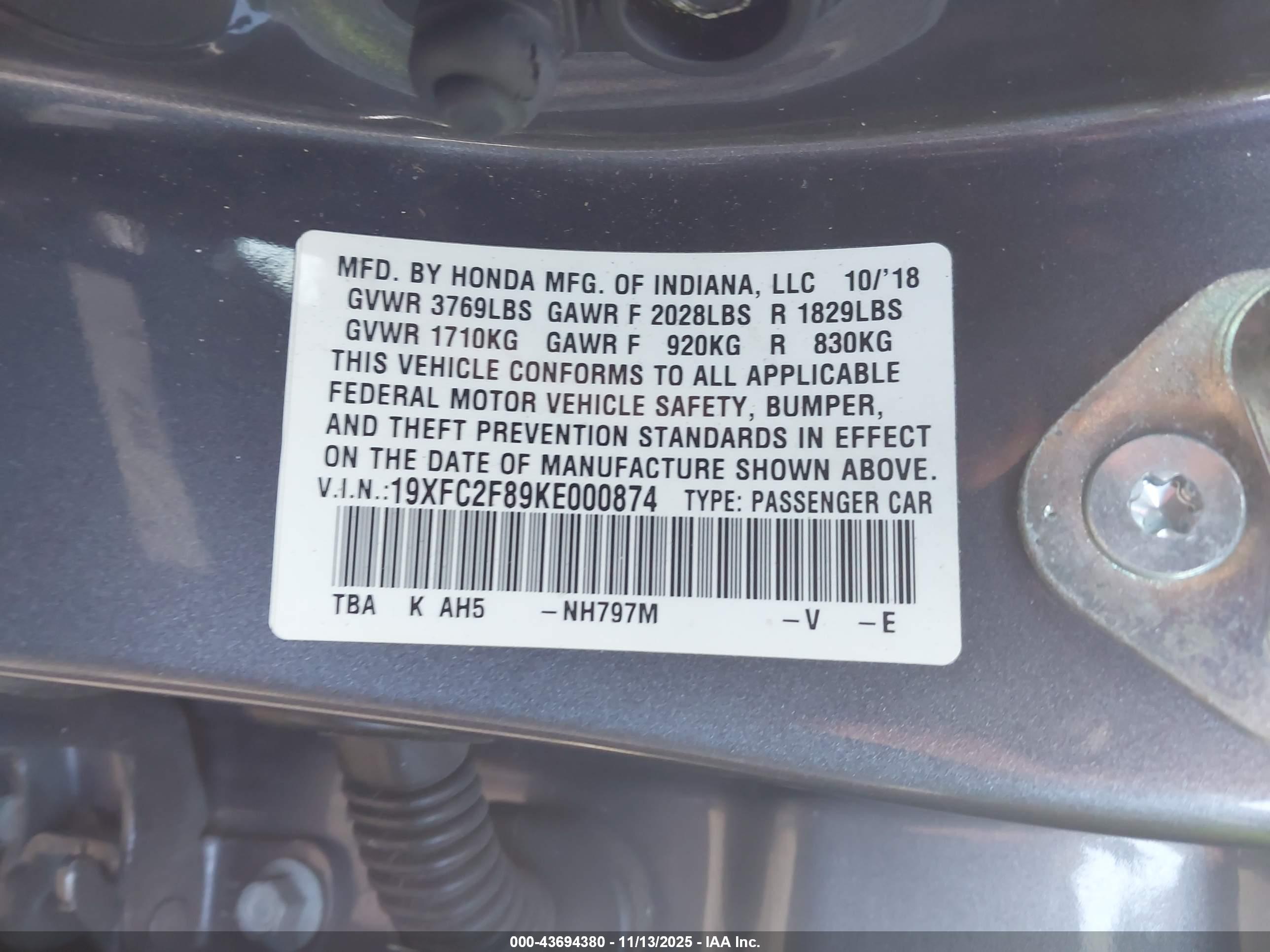 HONDA CIVIC image 9