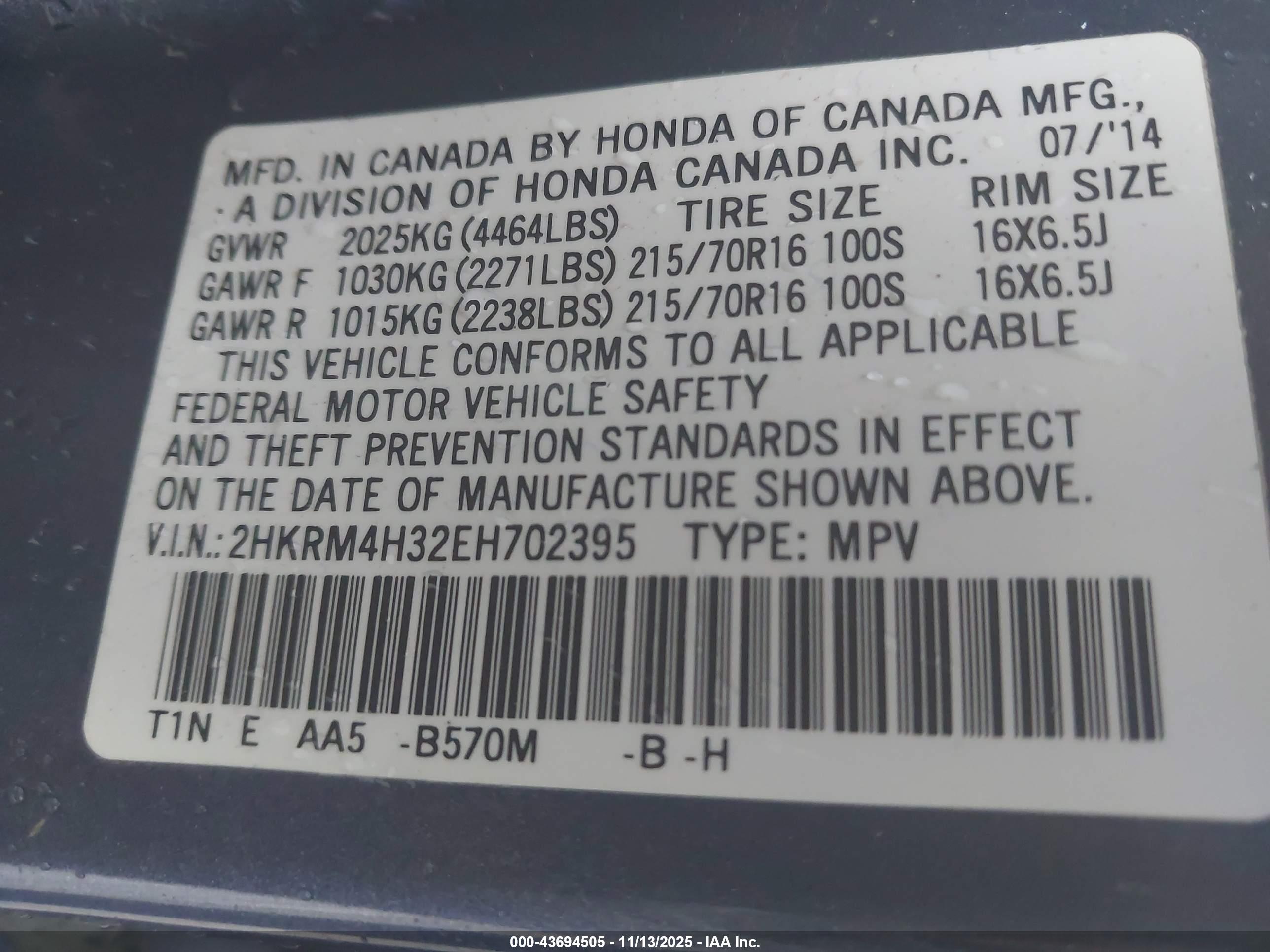 HONDA CR-V image 9