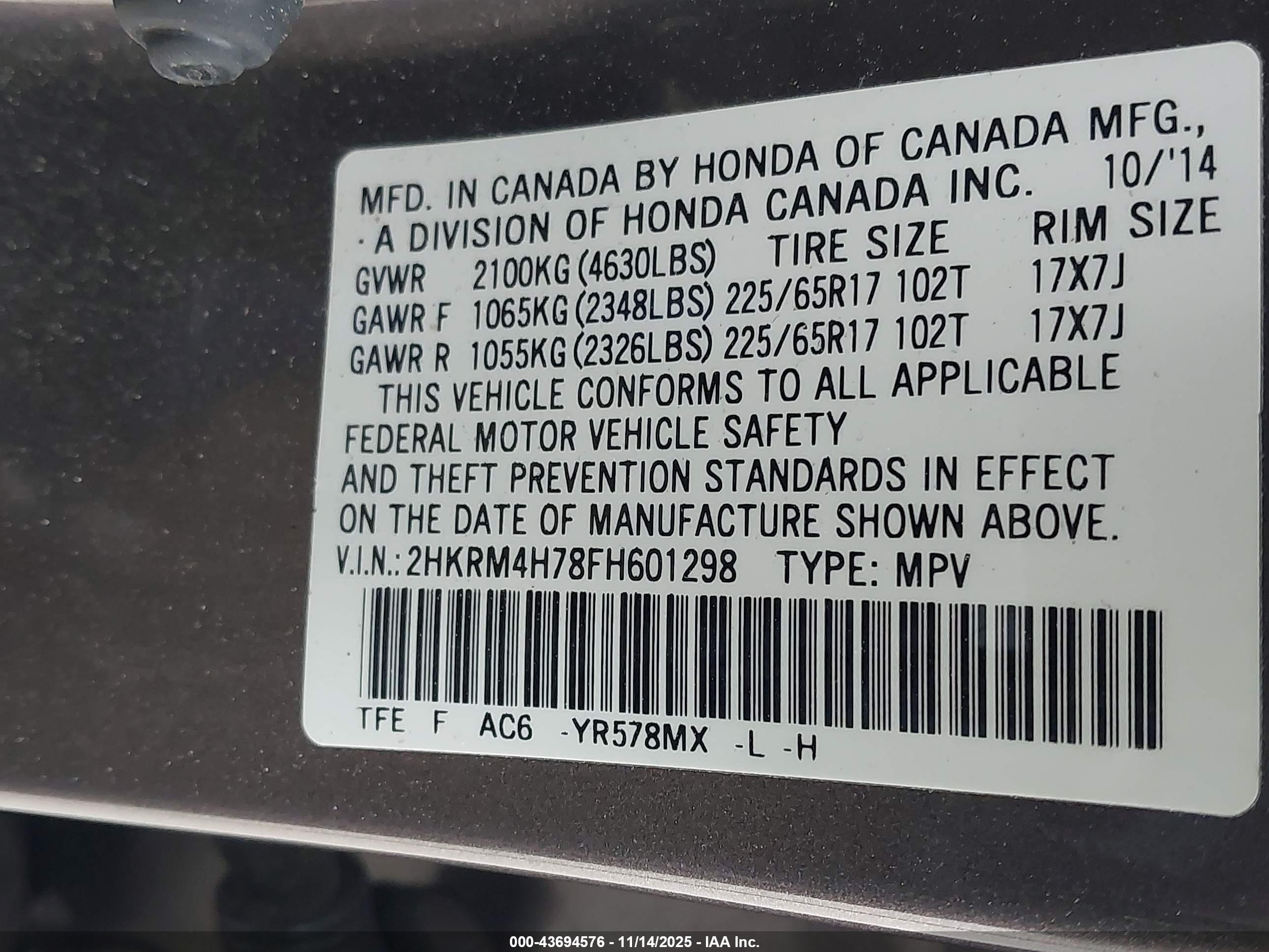 HONDA CR-V image 9