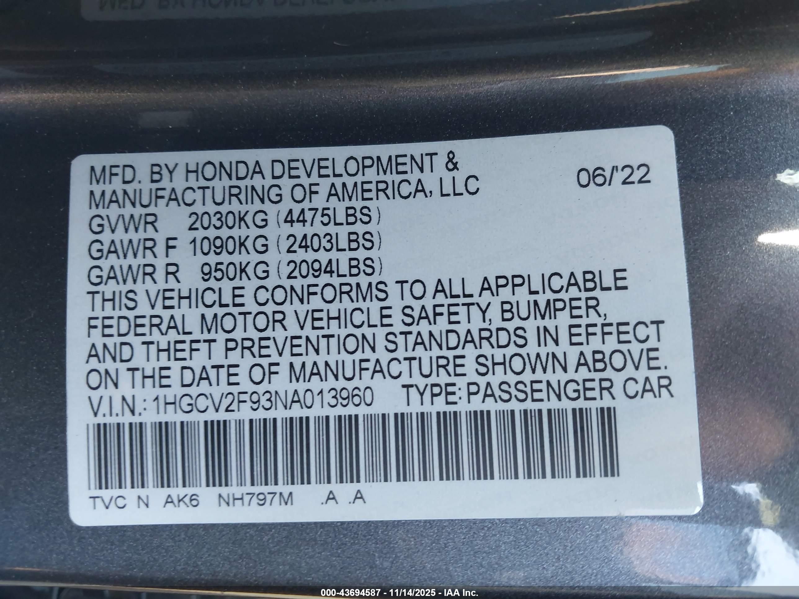 HONDA ACCORD image 9