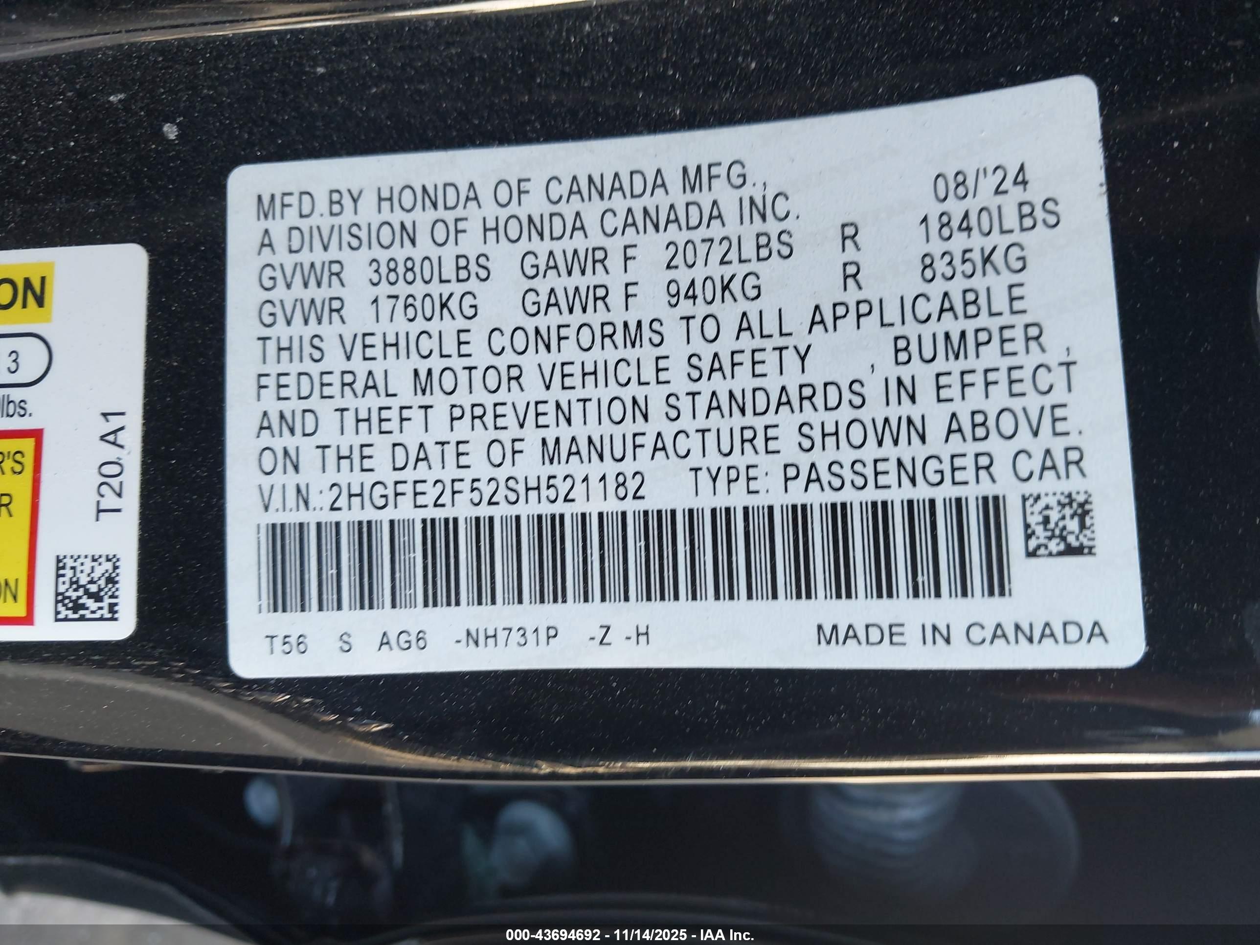HONDA CIVIC image 9