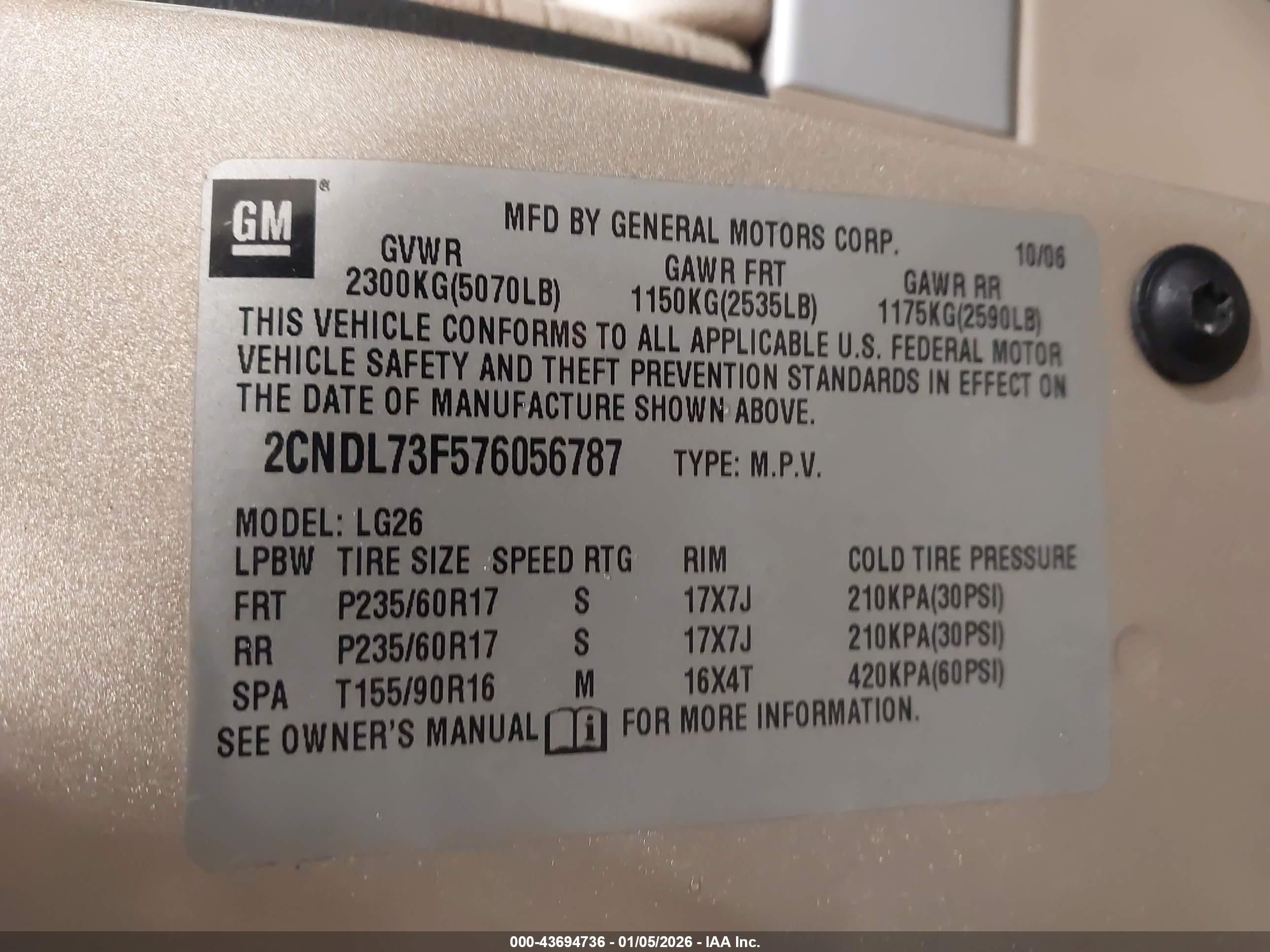CHEVROLET EQUINOX image 9