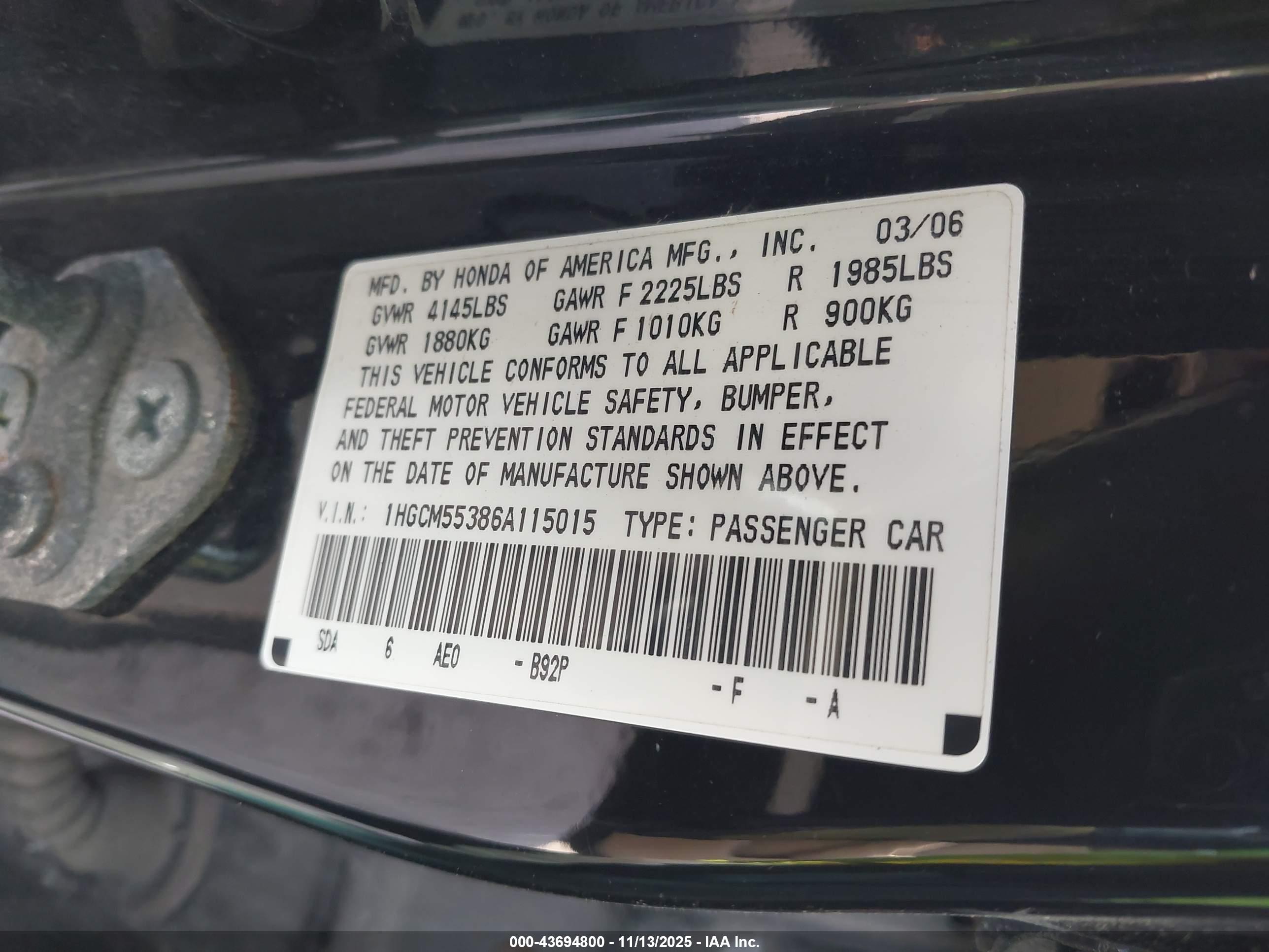 HONDA ACCORD image 9