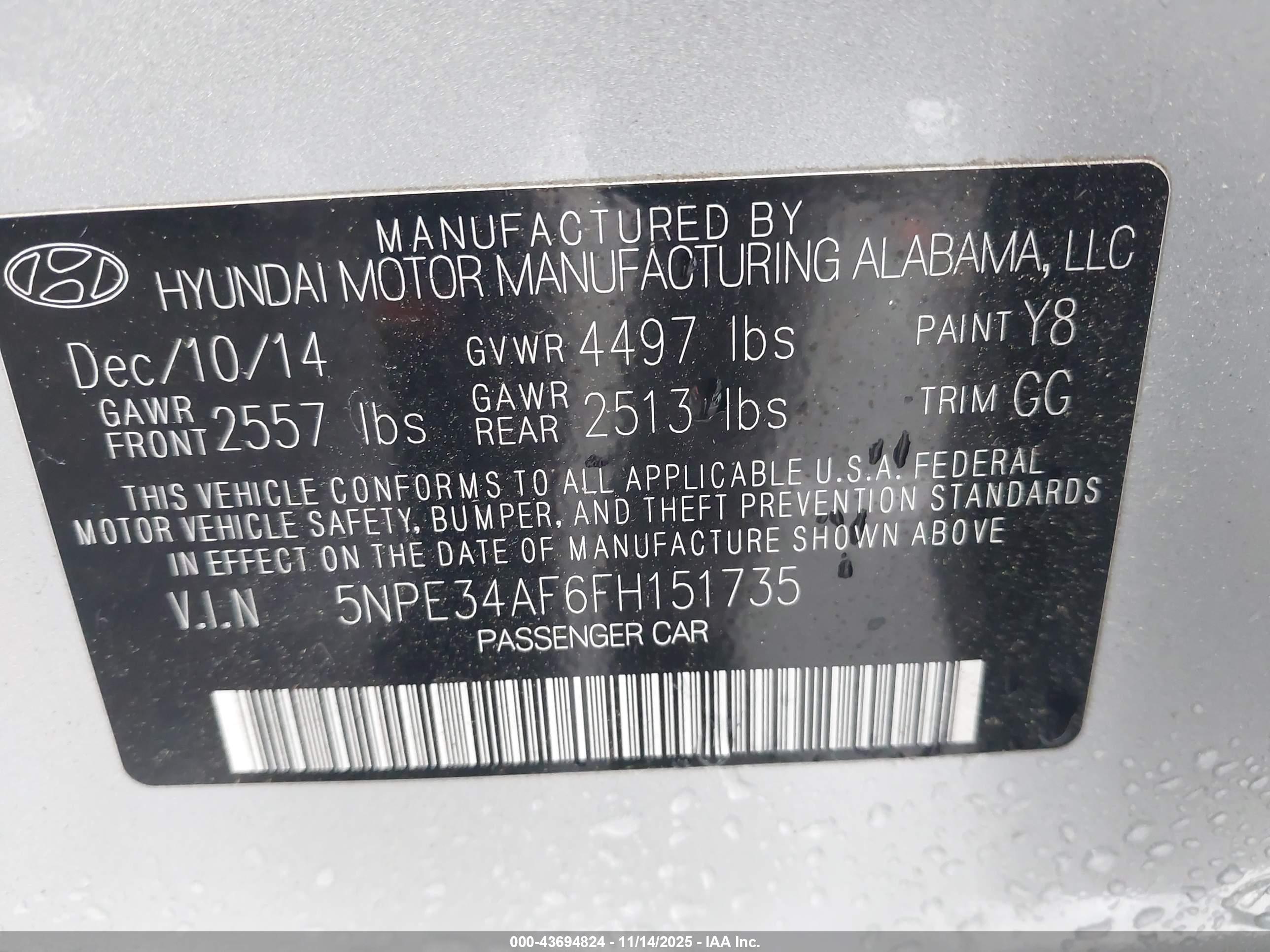 HYUNDAI SONATA image 9