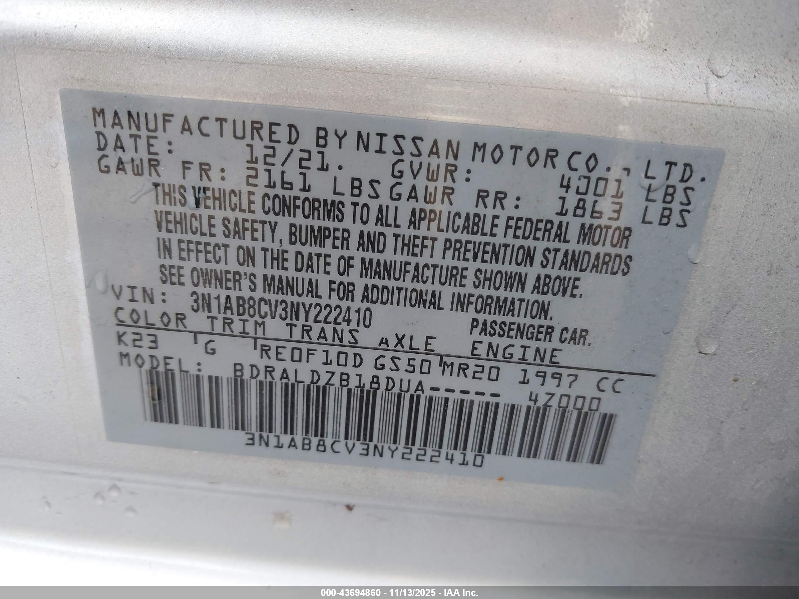 NISSAN SENTRA image 9