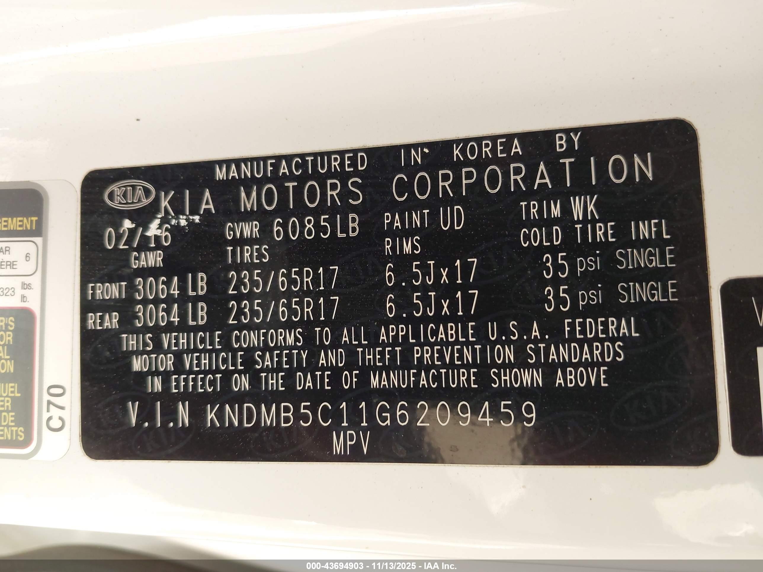 KIA SEDONA image 9