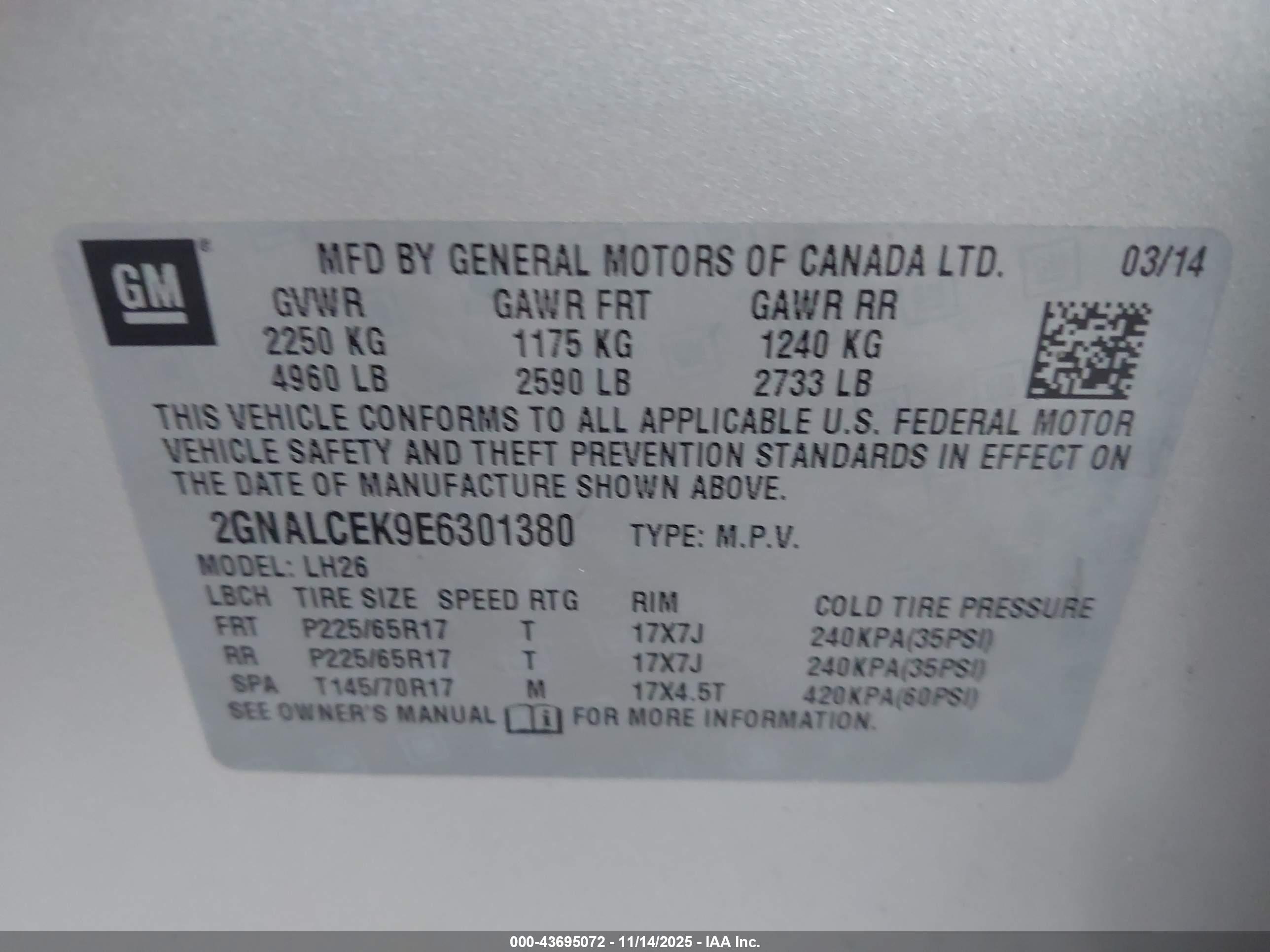 CHEVROLET EQUINOX image 9