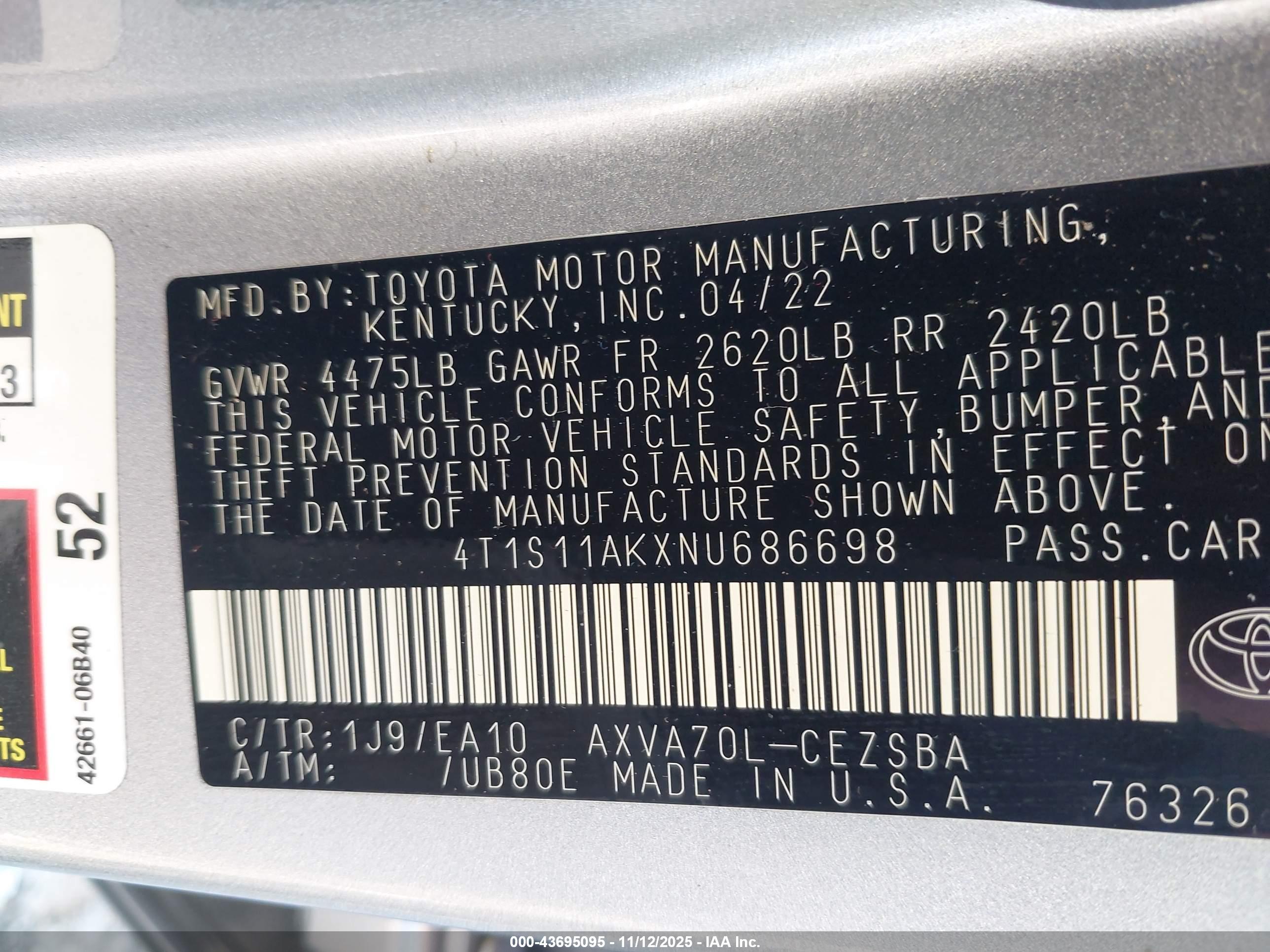 TOYOTA CAMRY image 9