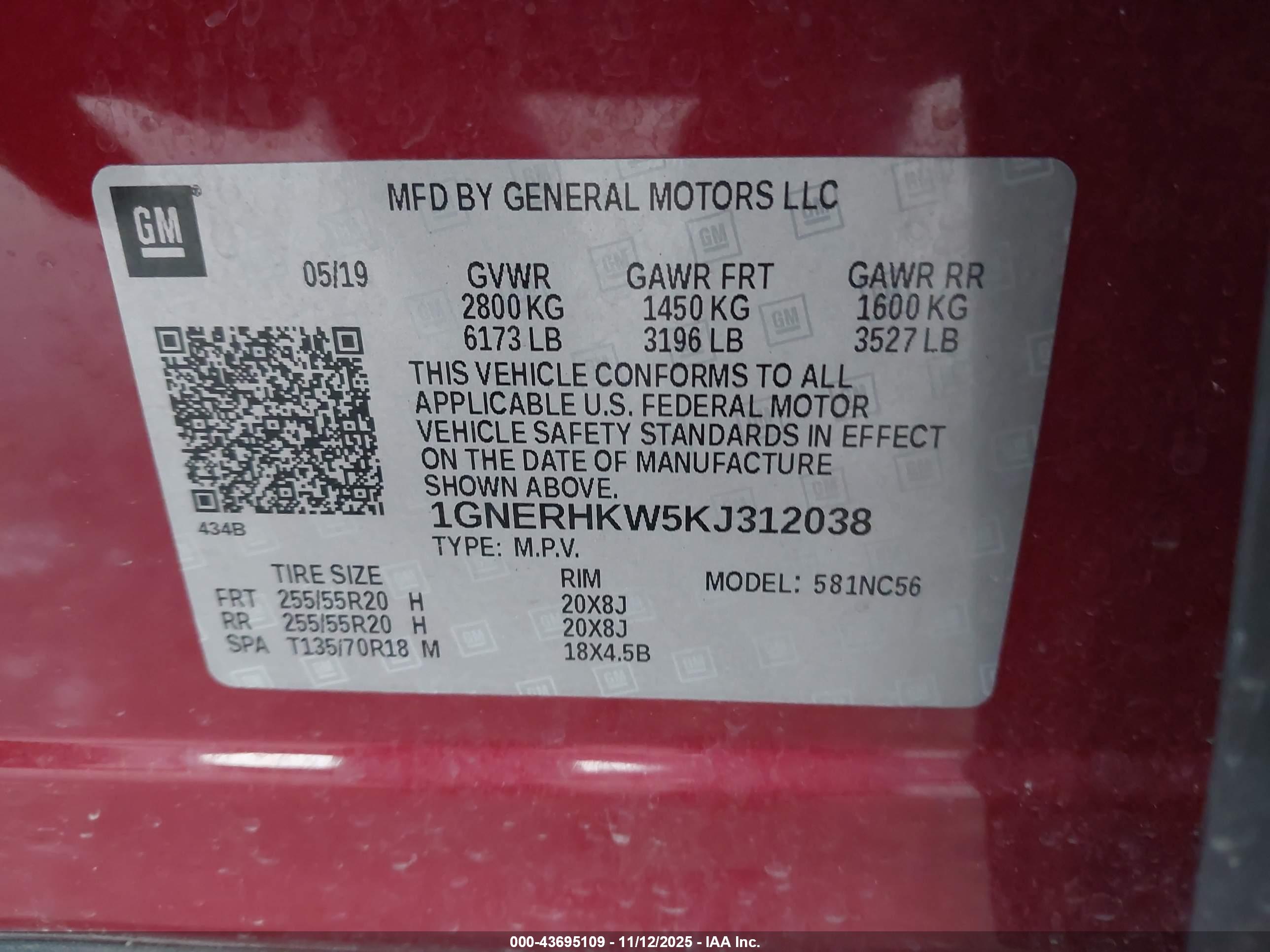 CHEVROLET TRAVERSE image 9