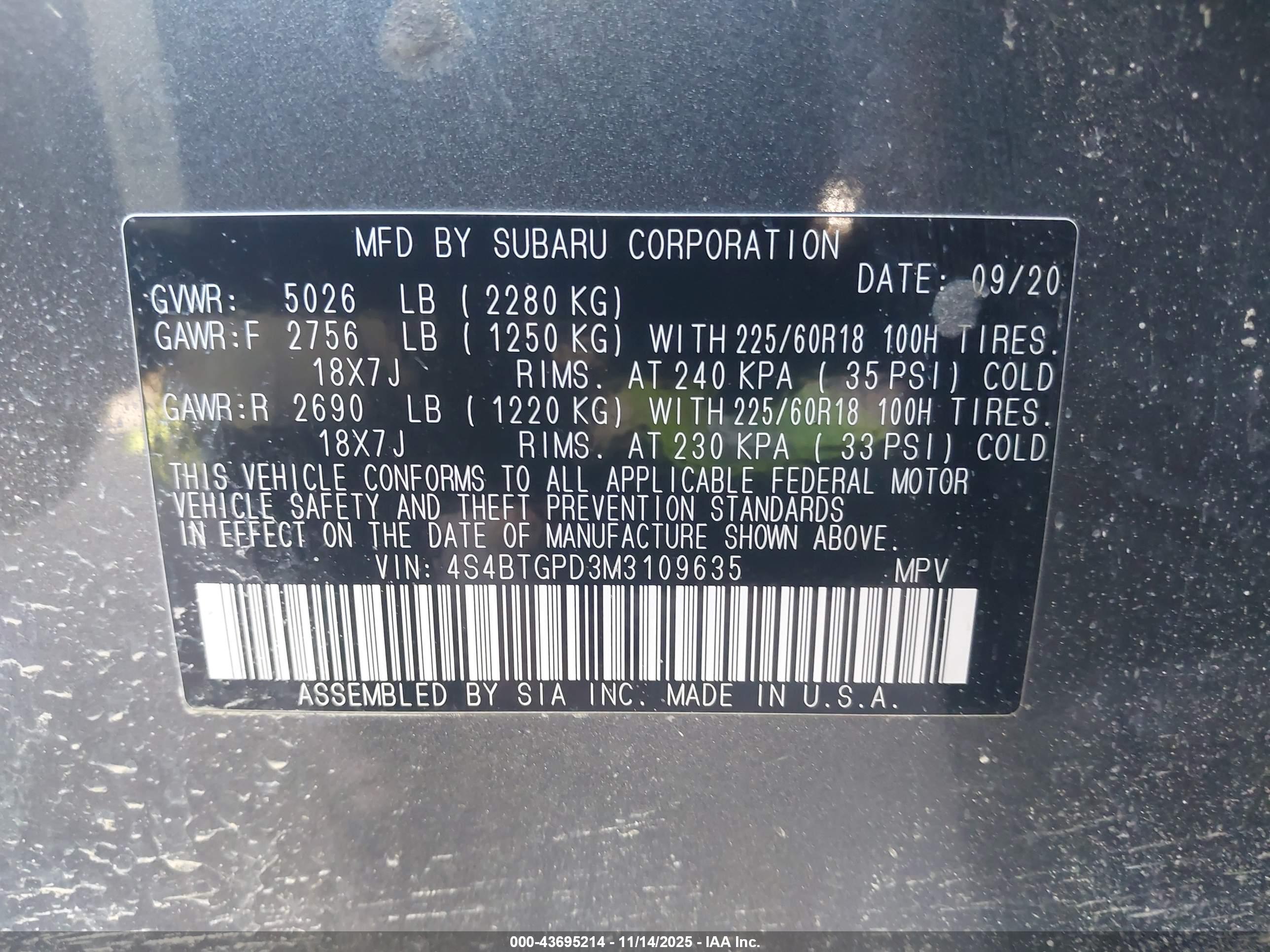 SUBARU OUTBACK image 9