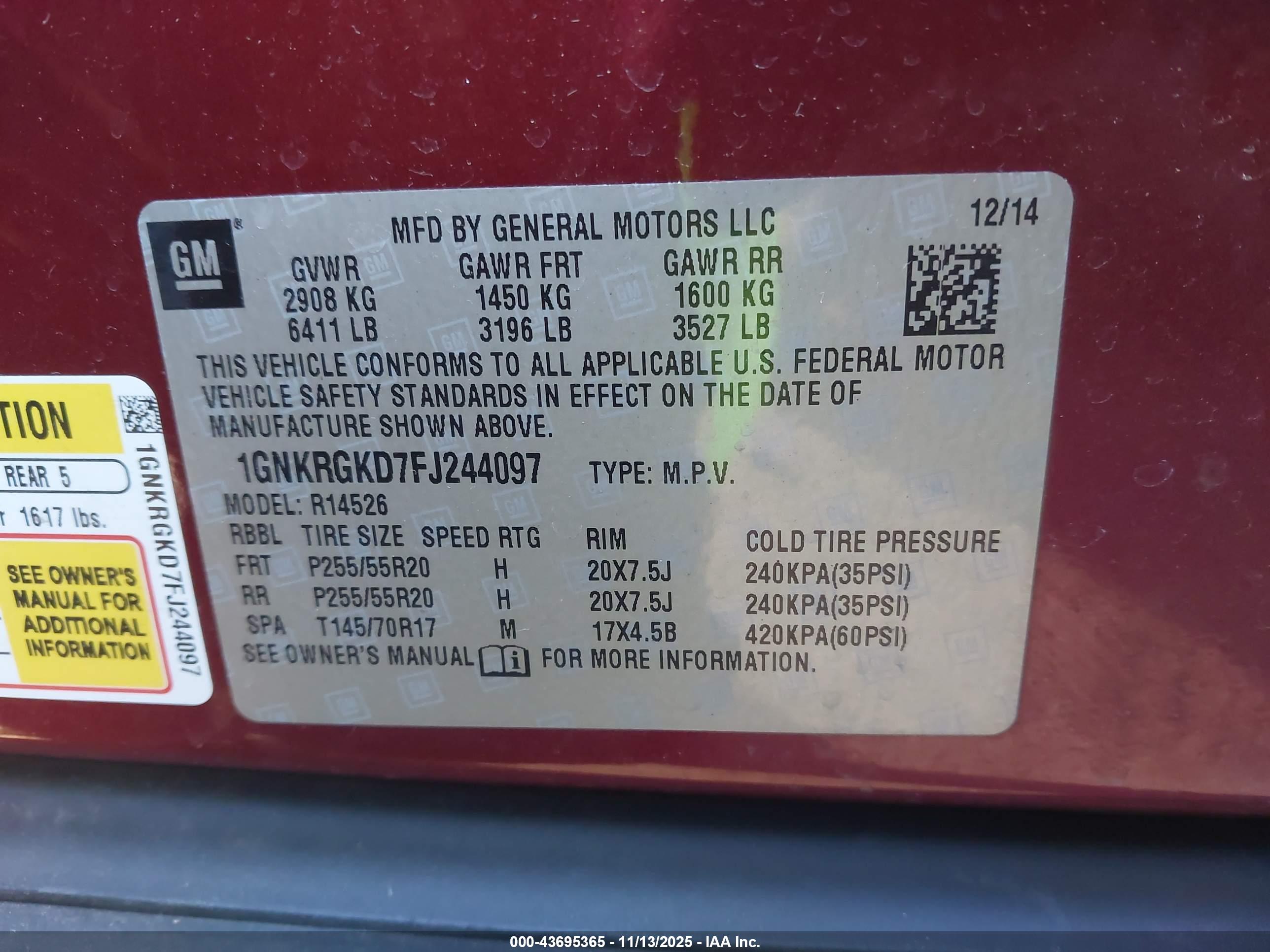 CHEVROLET TRAVERSE image 9