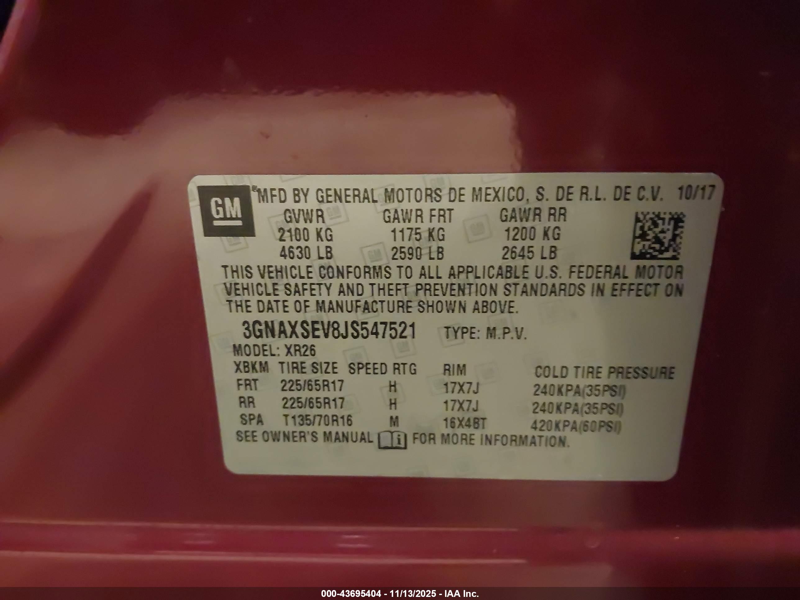 CHEVROLET EQUINOX image 9