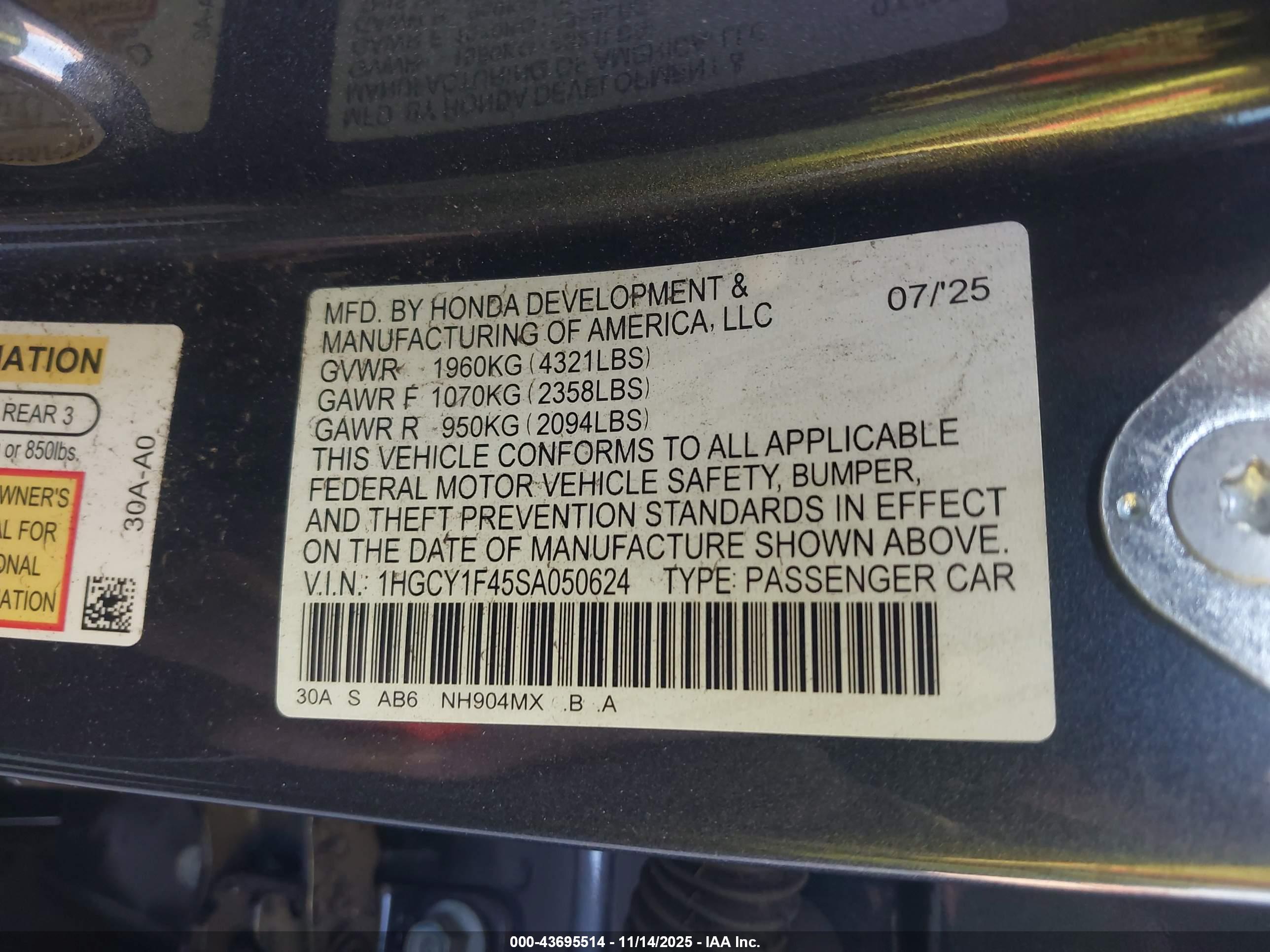 HONDA ACCORD image 9