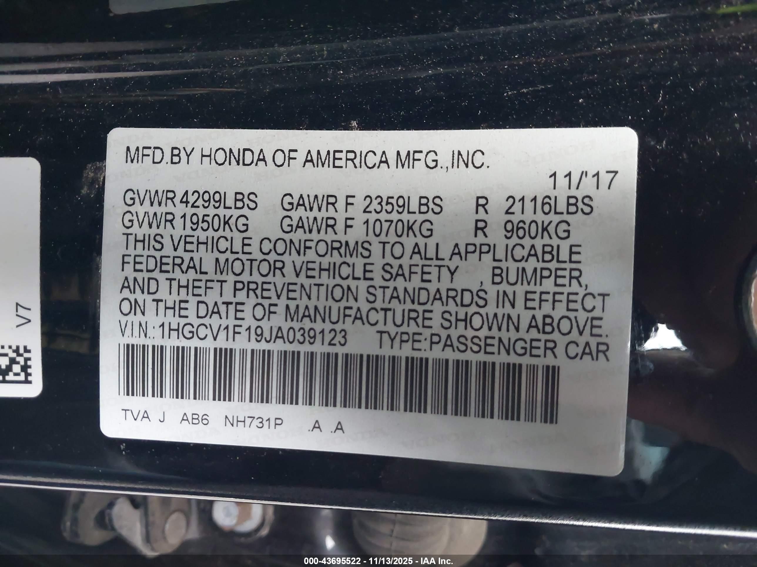 HONDA ACCORD image 9