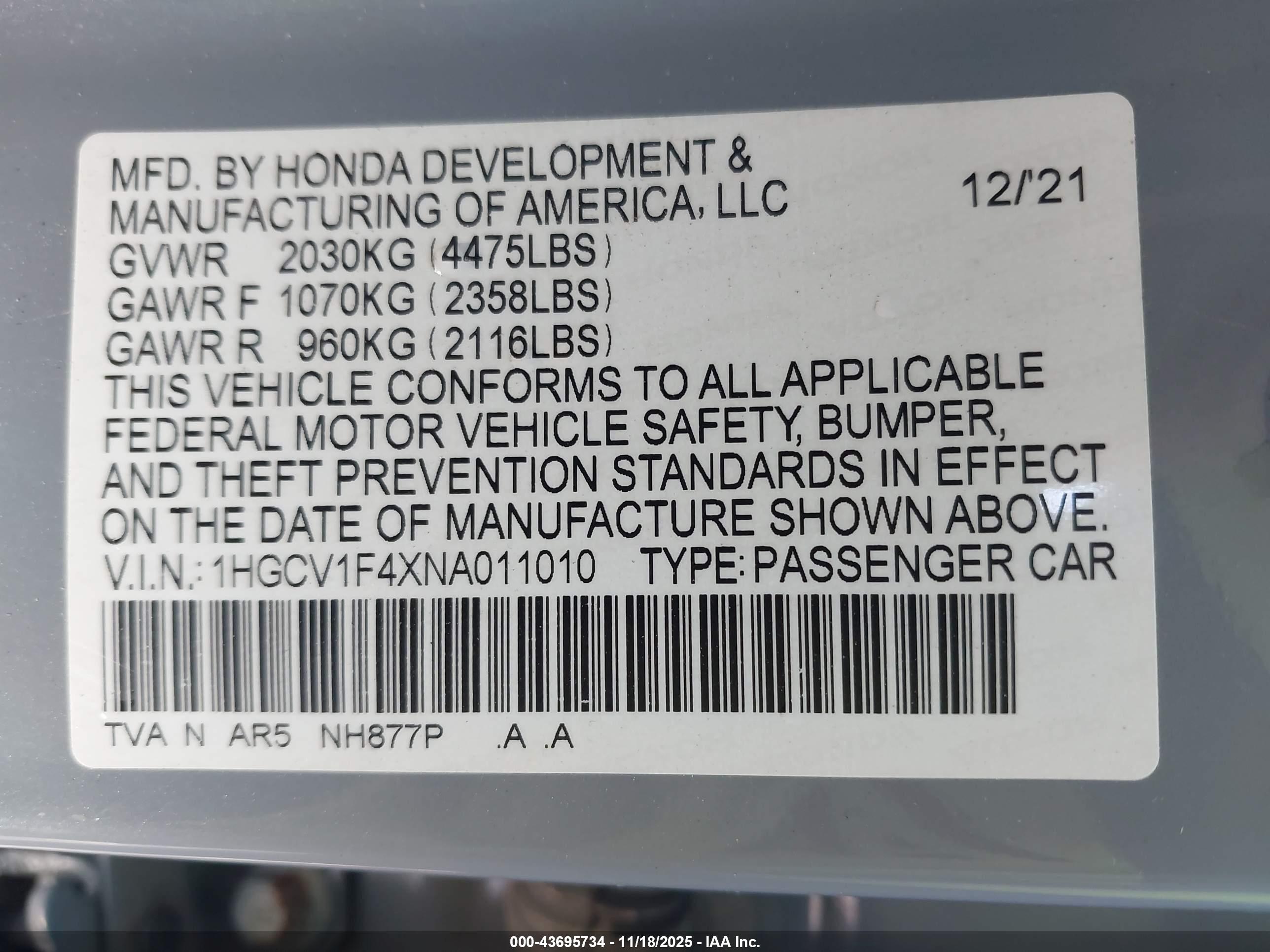 HONDA ACCORD image 9