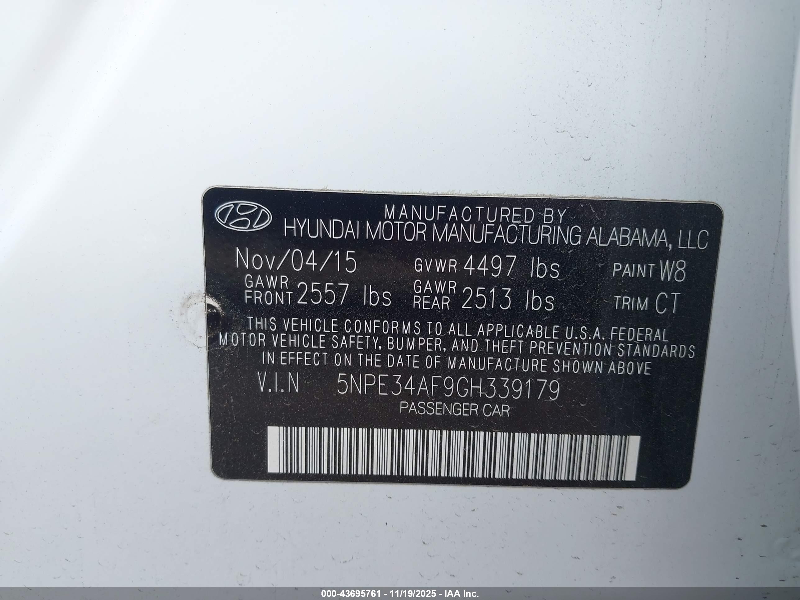 HYUNDAI SONATA image 9