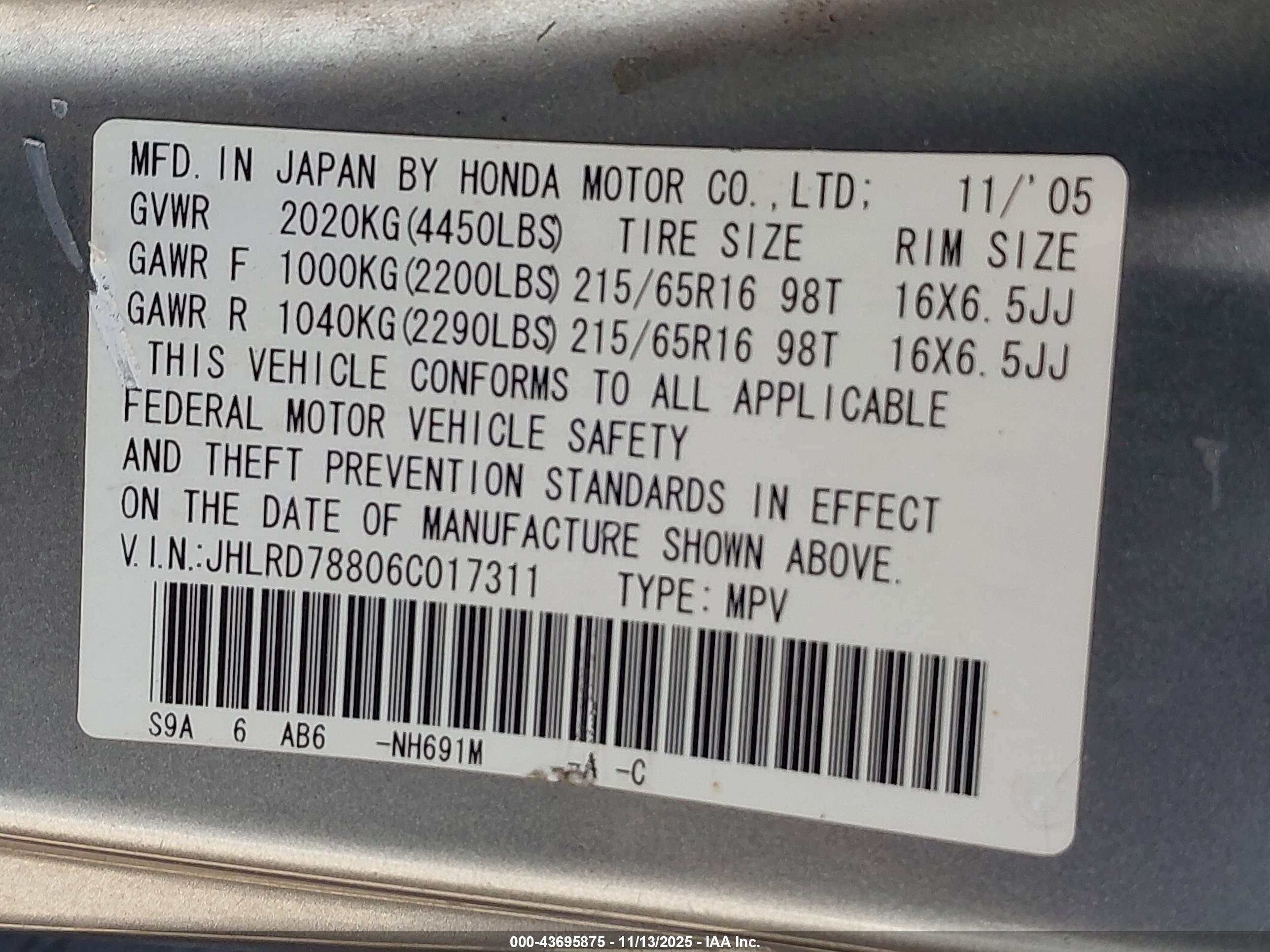 HONDA CR-V image 9