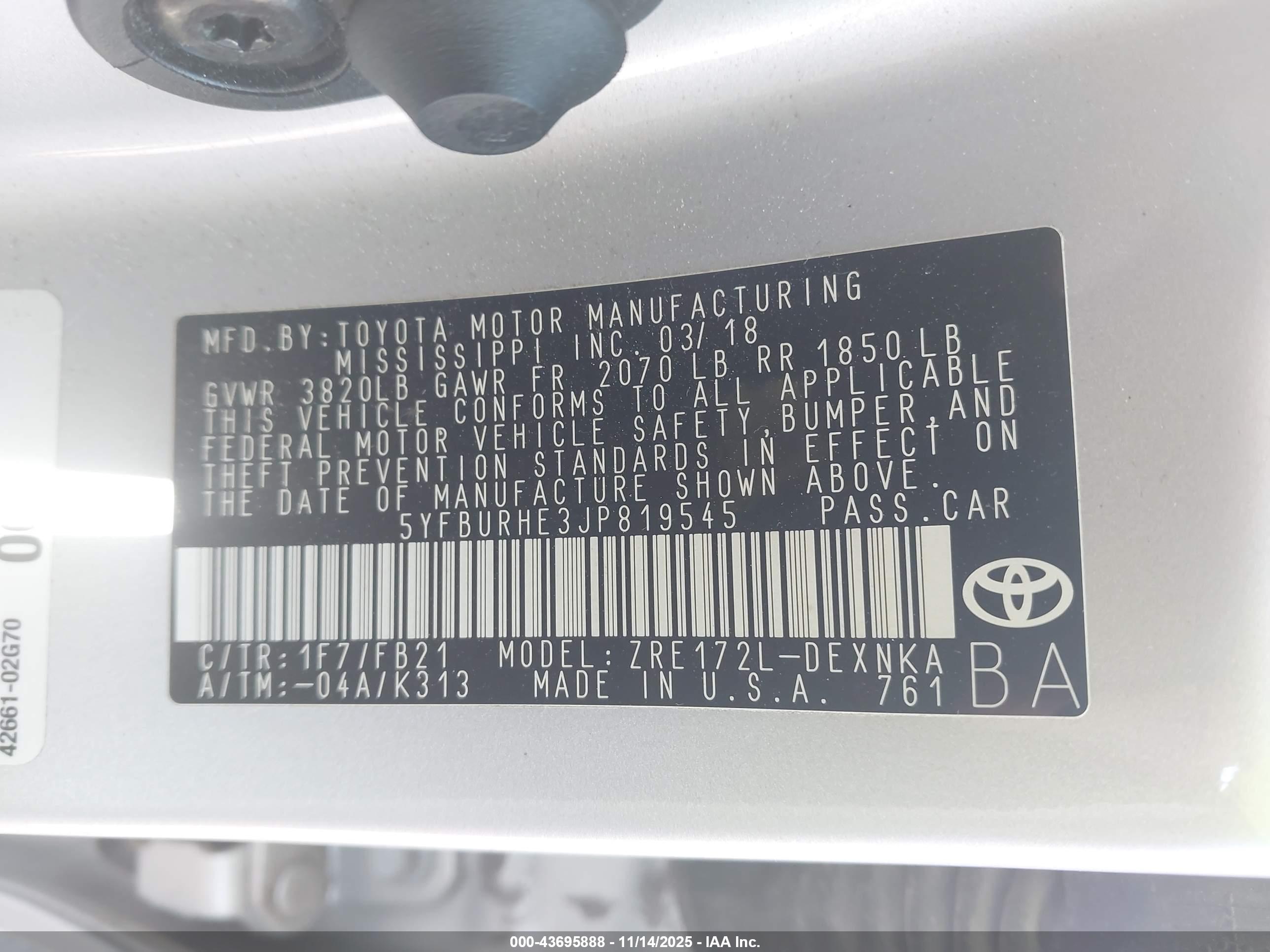 TOYOTA COROLLA image 9