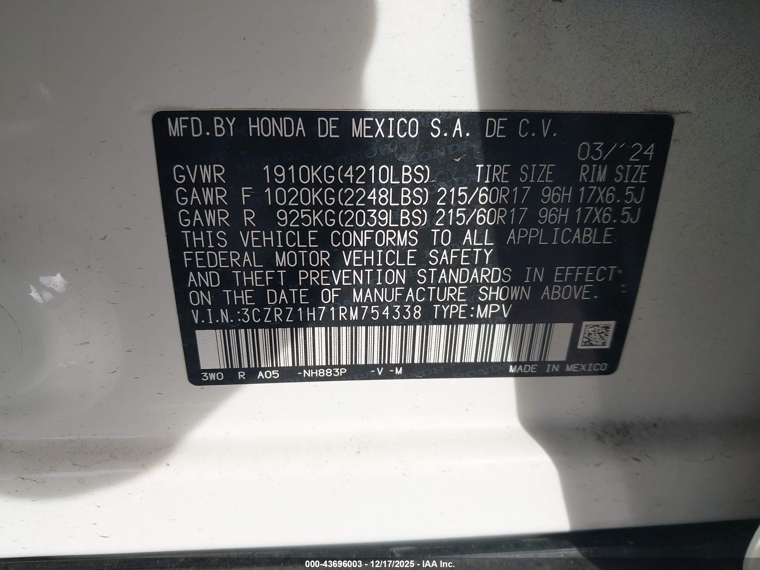 HONDA HR-V image 9