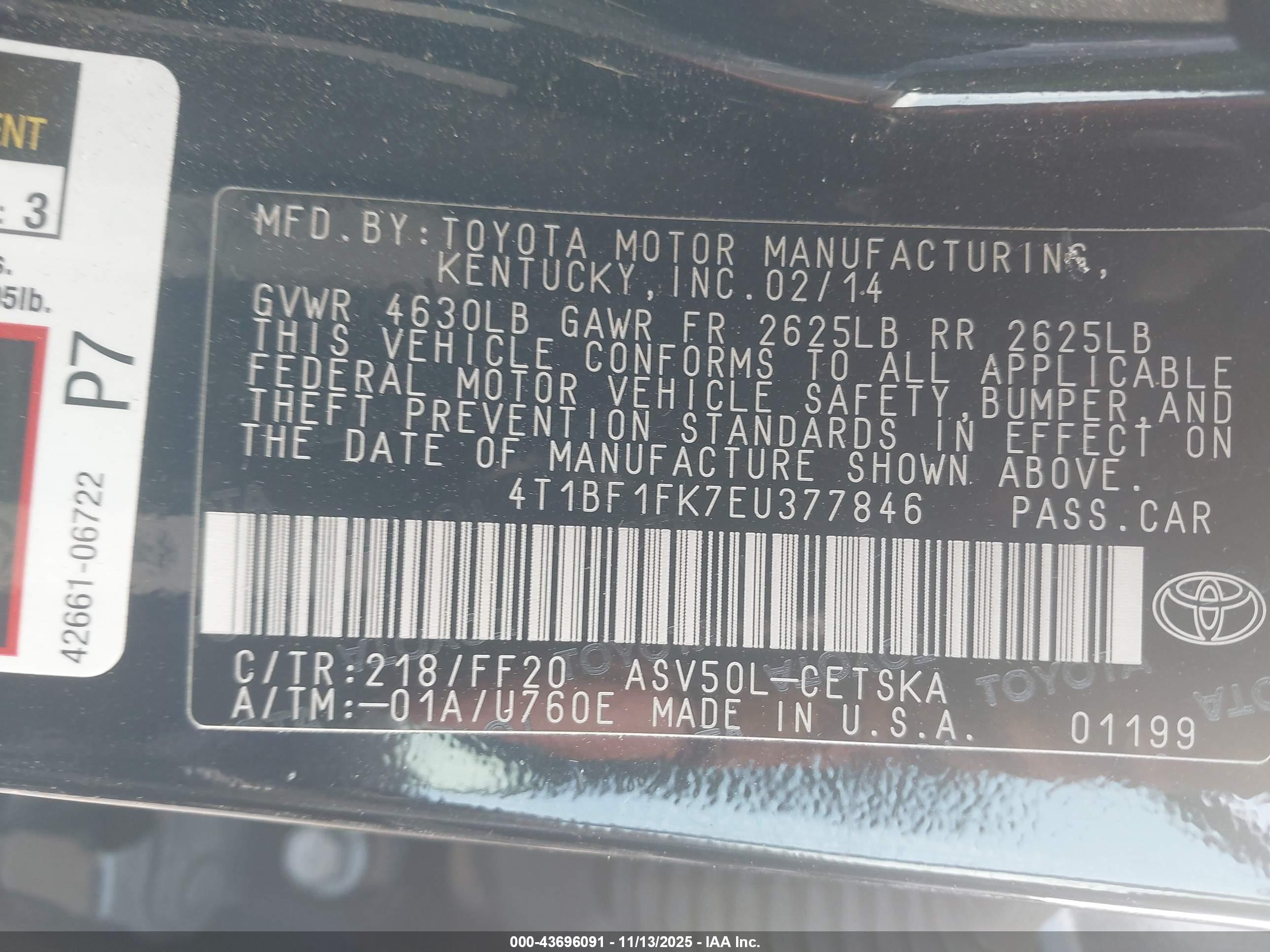 TOYOTA CAMRY image 9