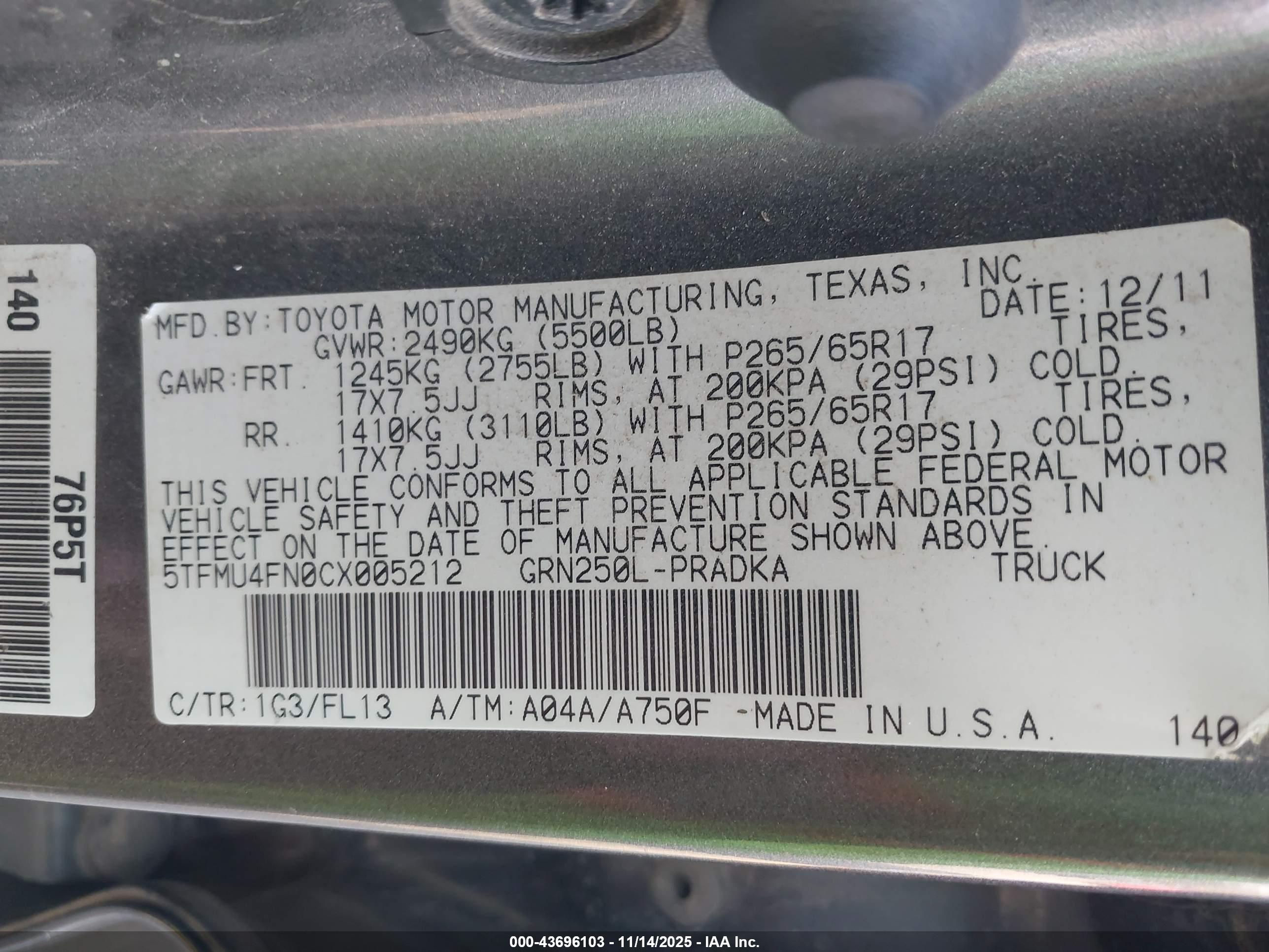 TOYOTA TACOMA image 9