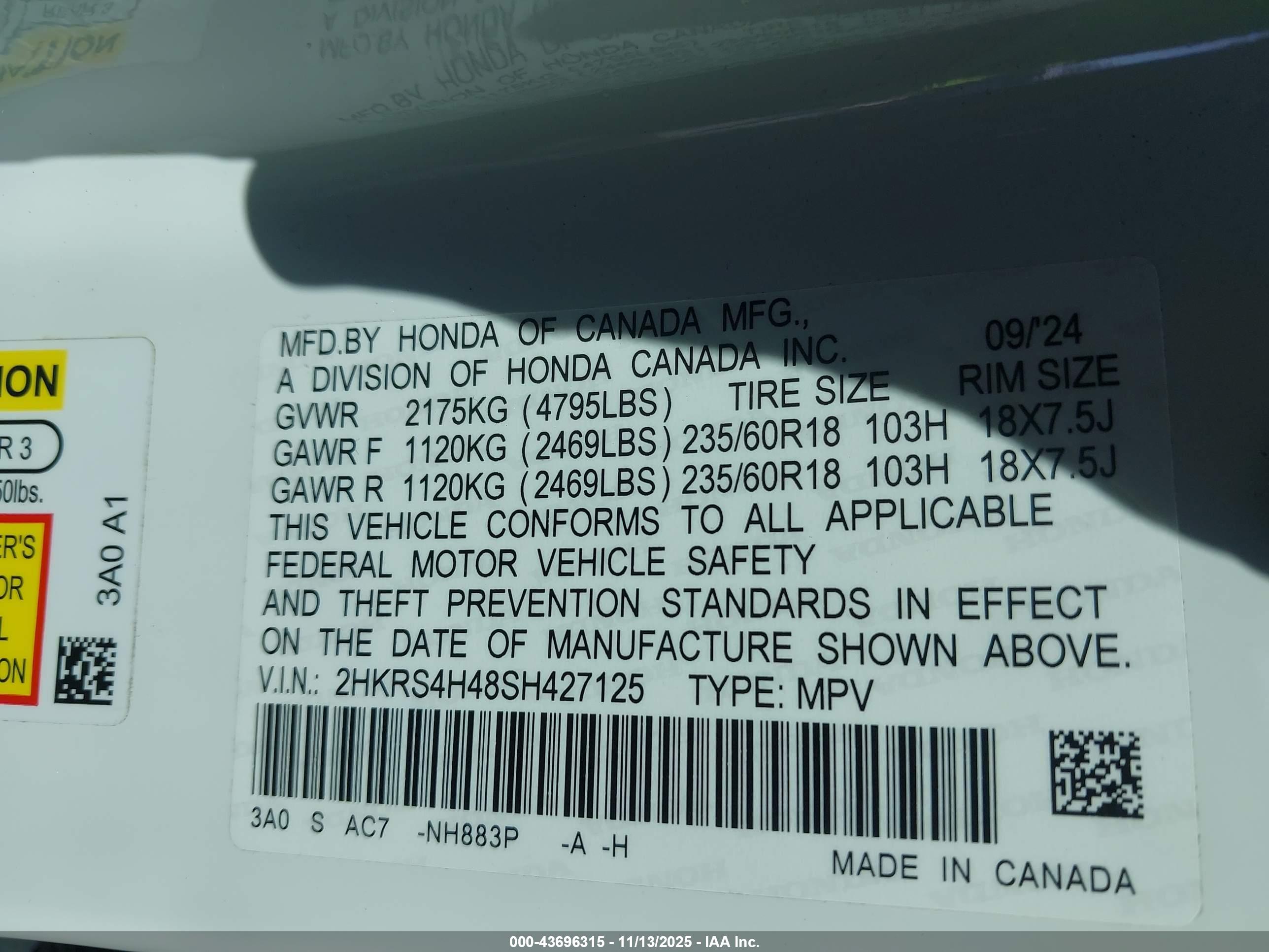 HONDA CR-V image 9
