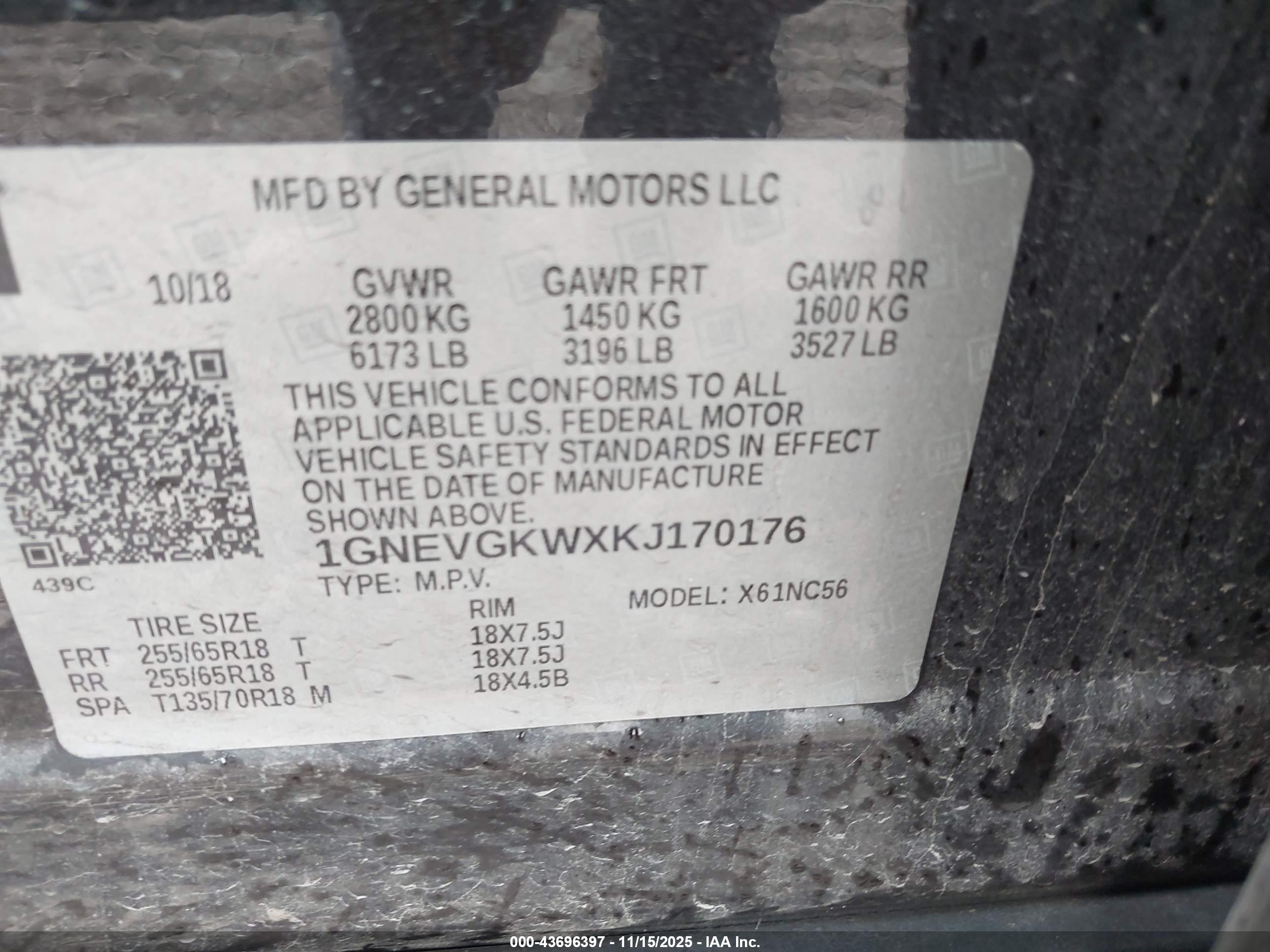 CHEVROLET TRAVERSE image 9