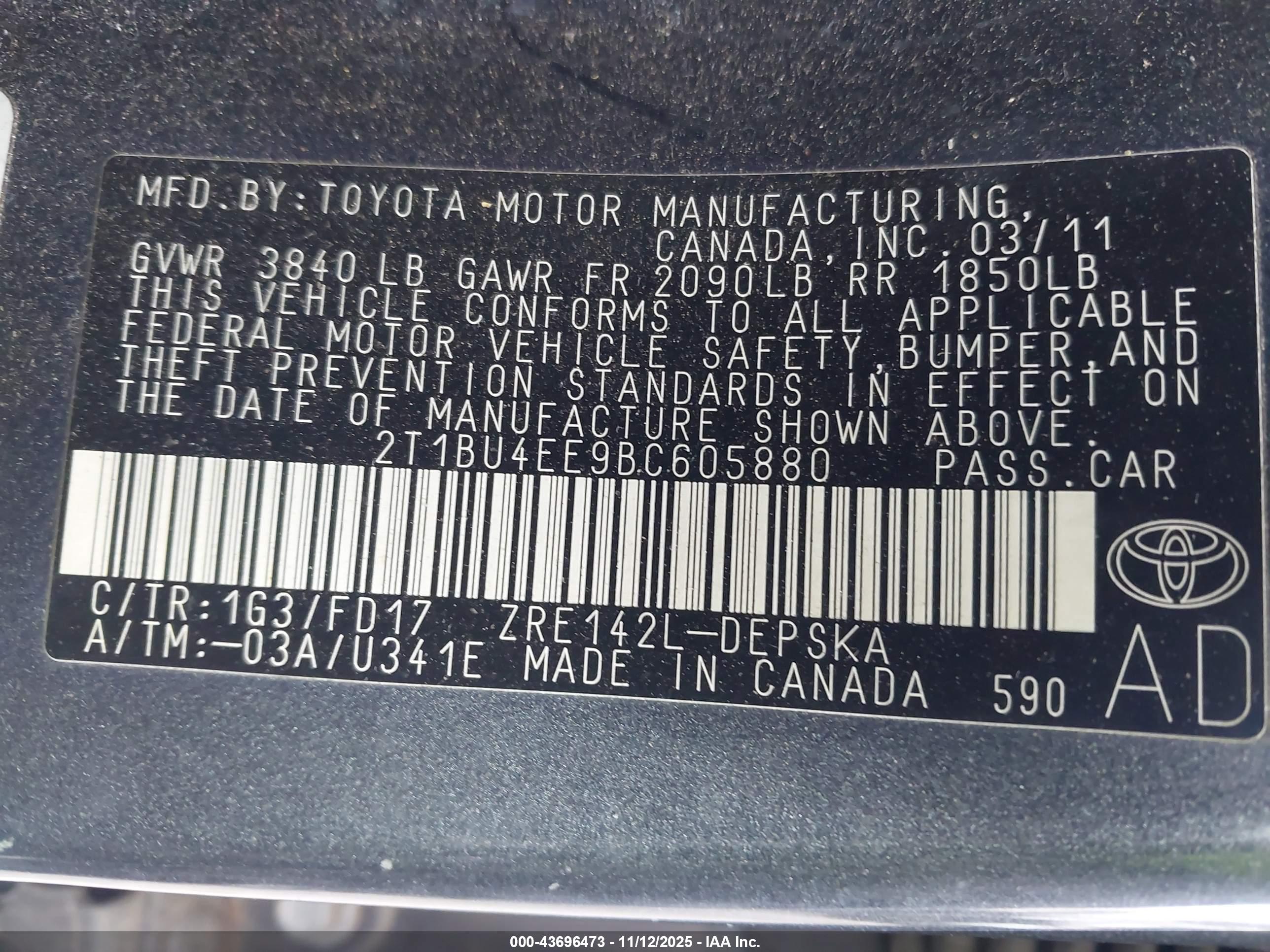 TOYOTA COROLLA image 9