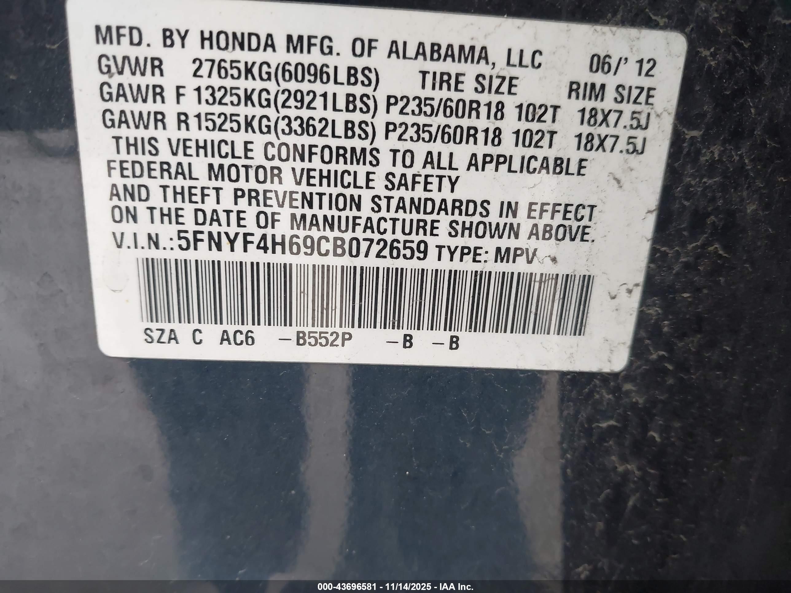 HONDA PILOT image 9