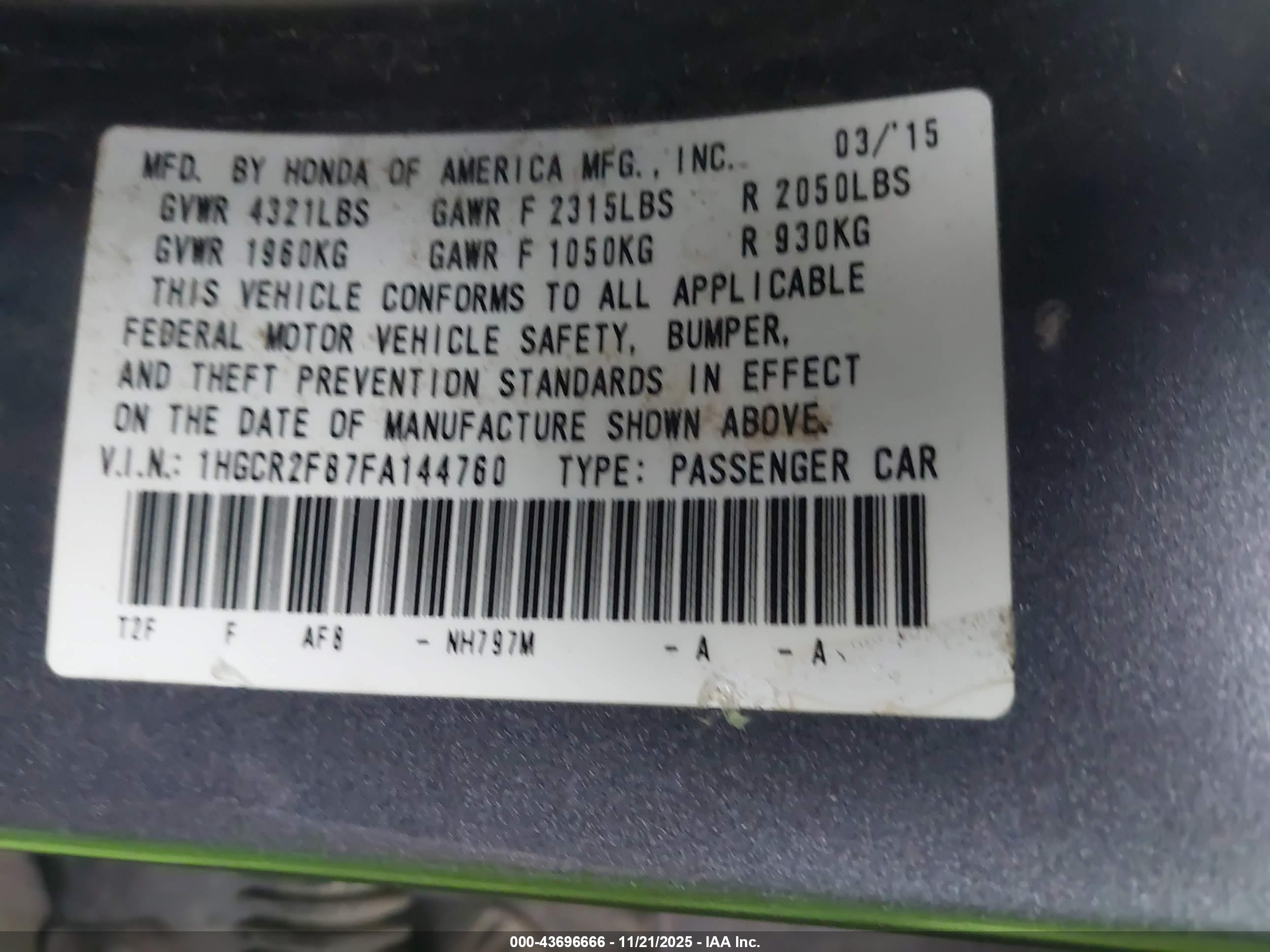 HONDA ACCORD image 9