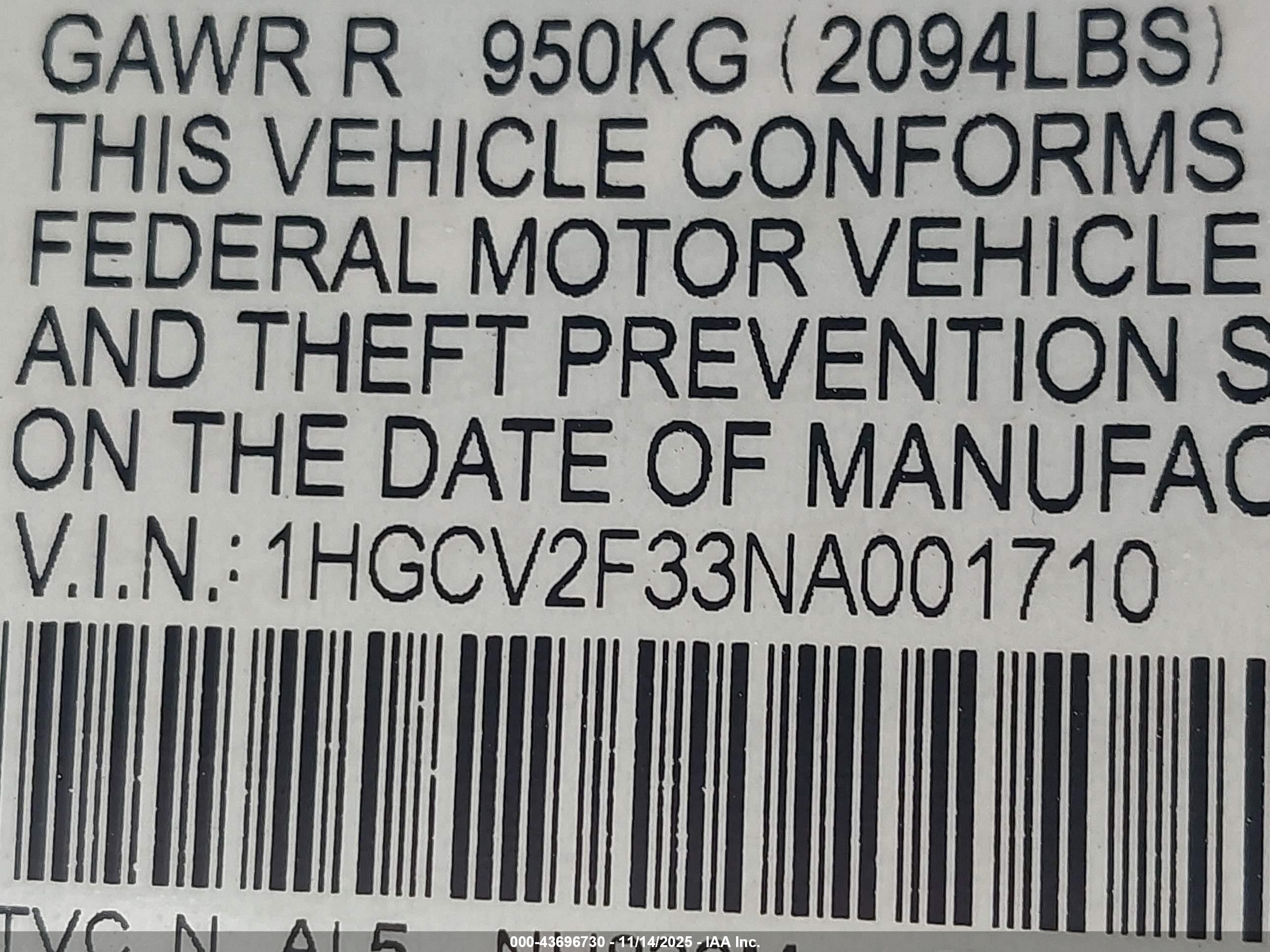 HONDA ACCORD image 9