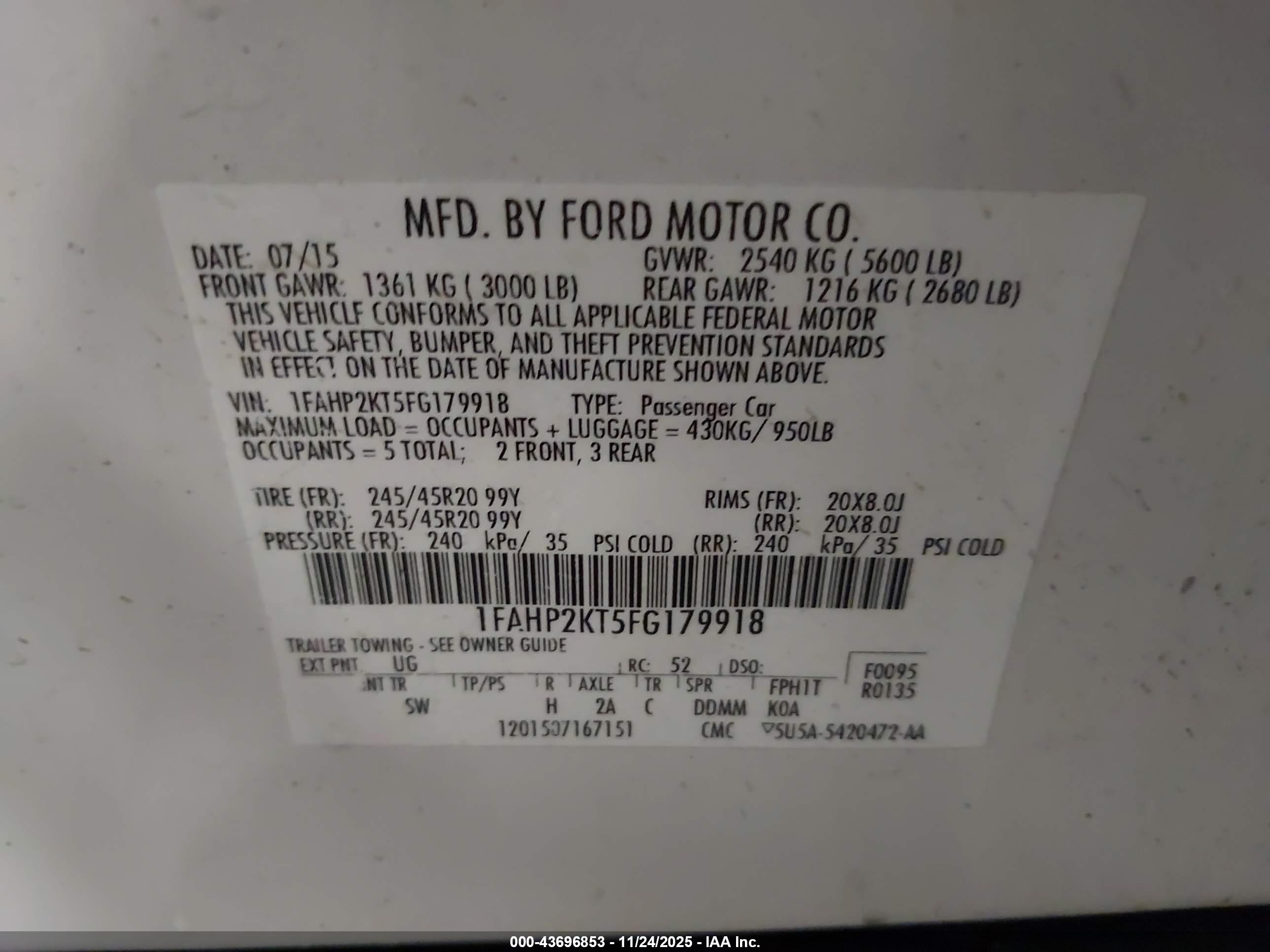 FORD TAURUS image 9