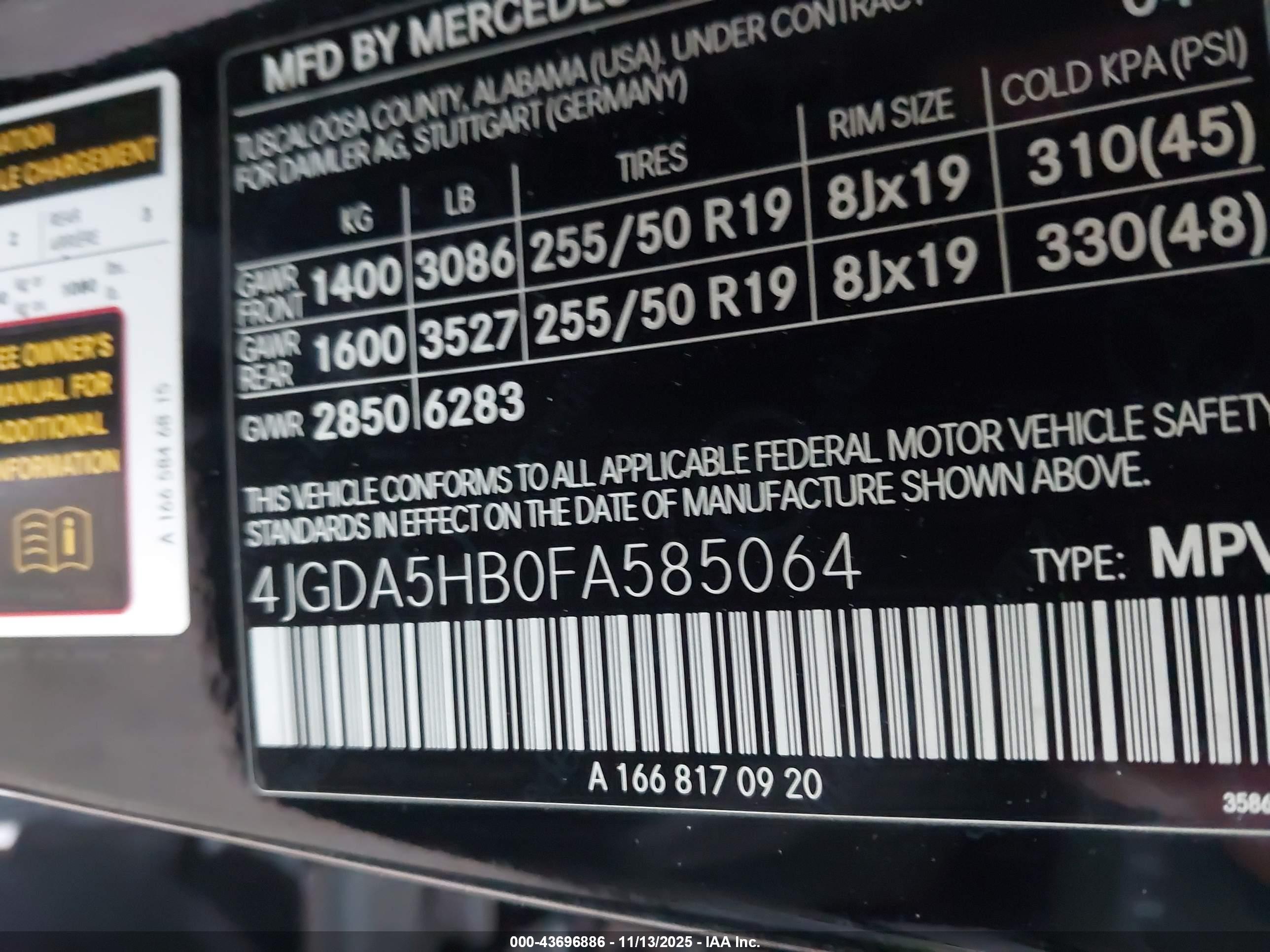 MERCEDES-BENZ ML image 9