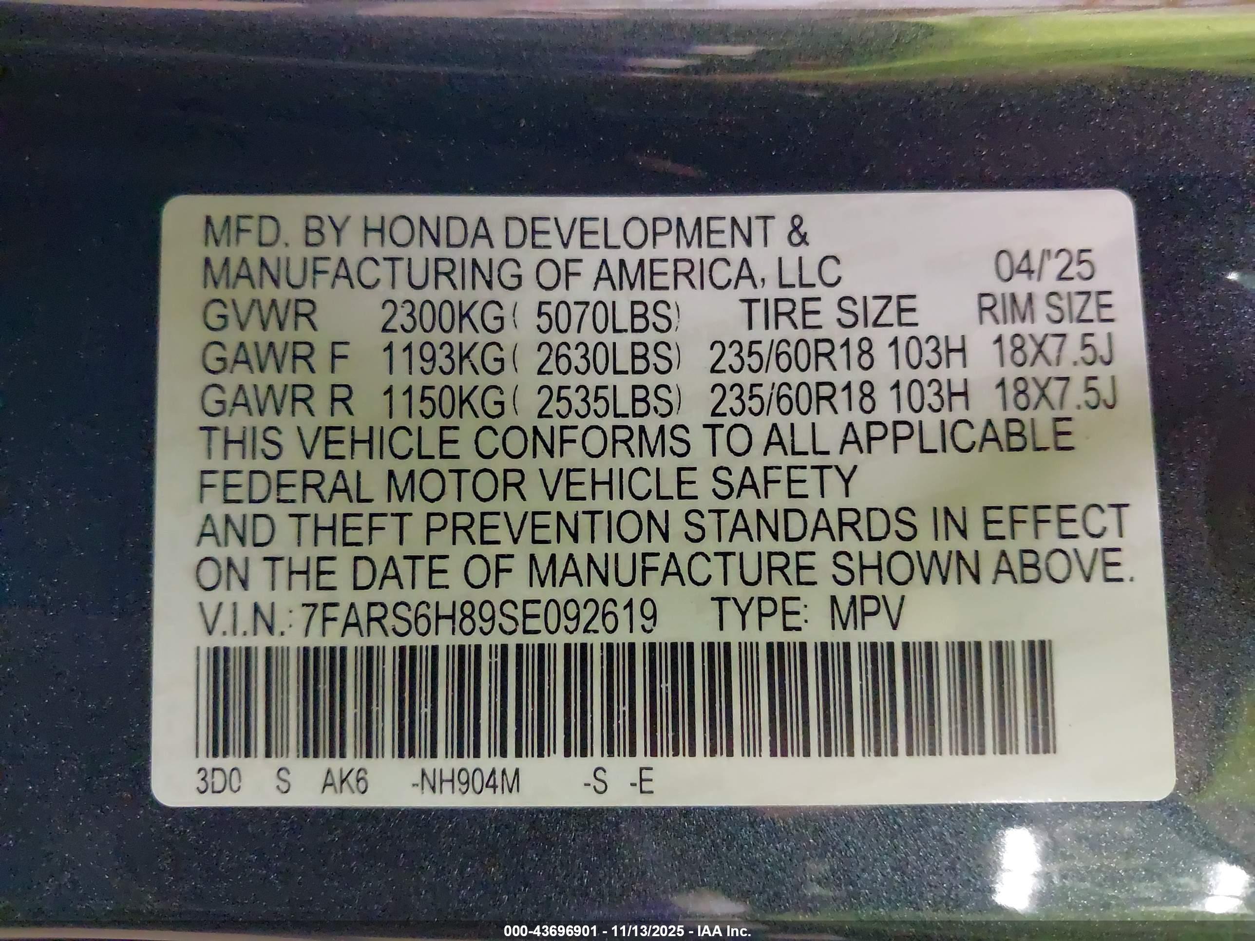 HONDA CR-V image 9