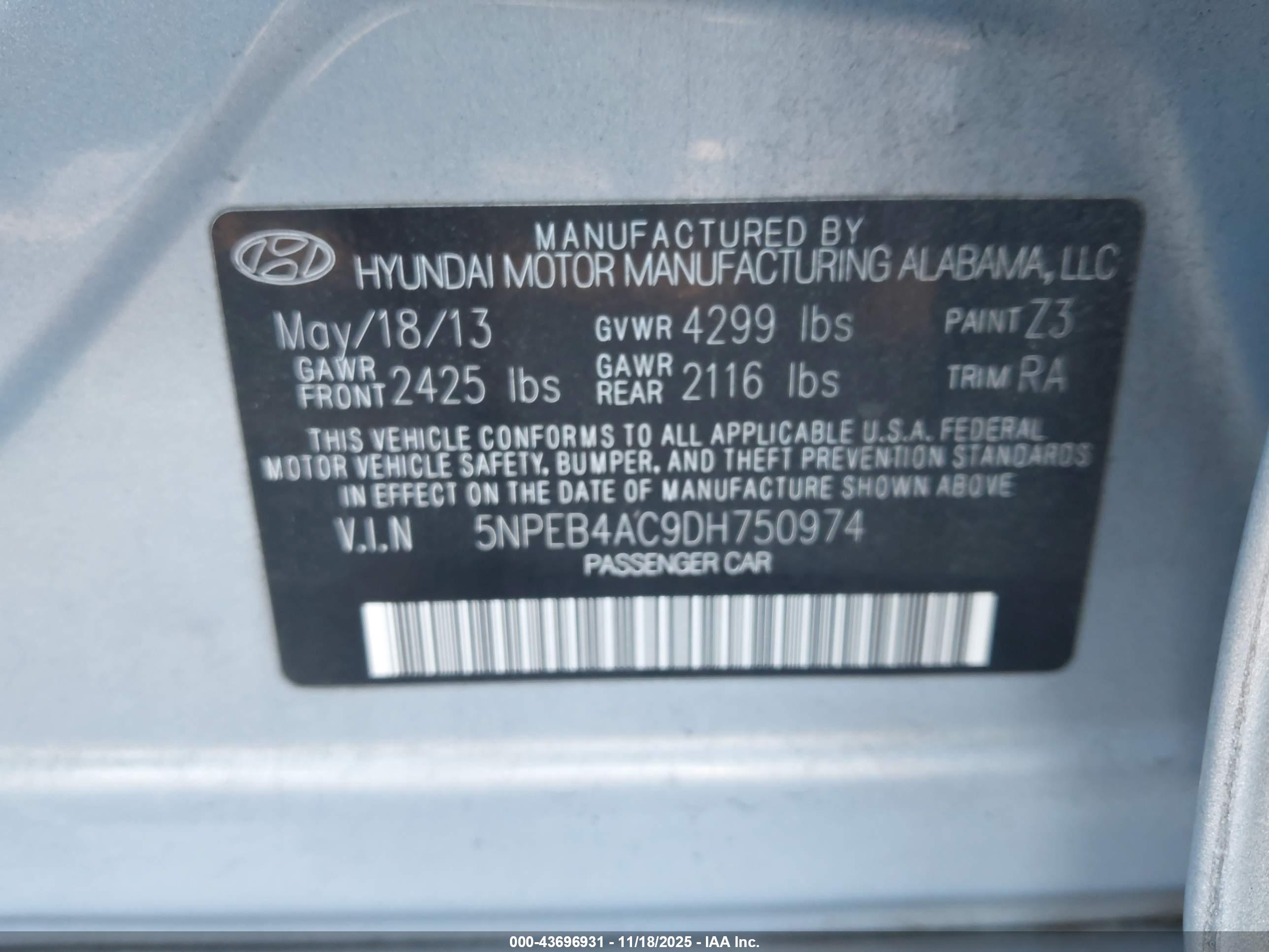 HYUNDAI SONATA image 9