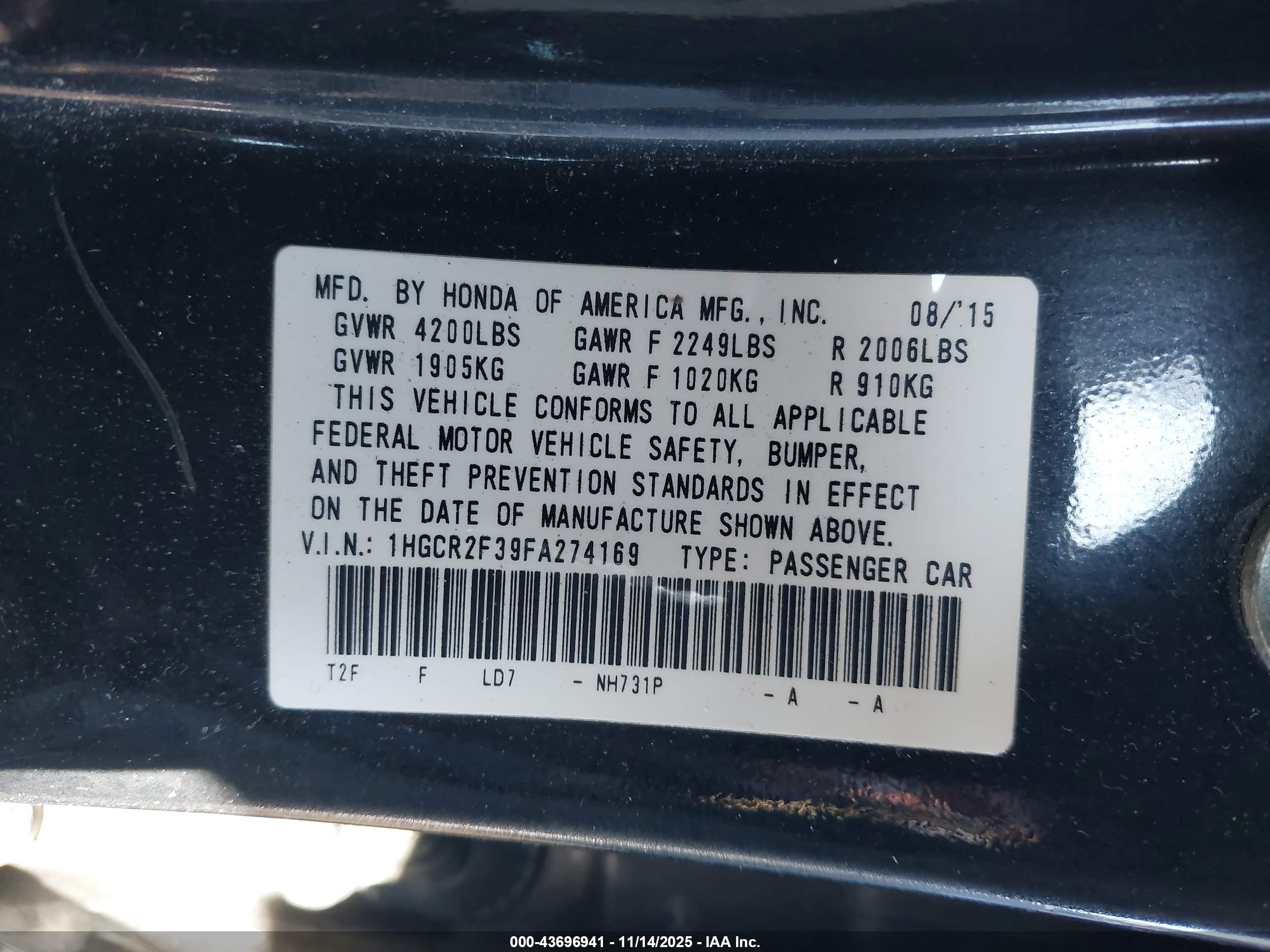 HONDA ACCORD image 9